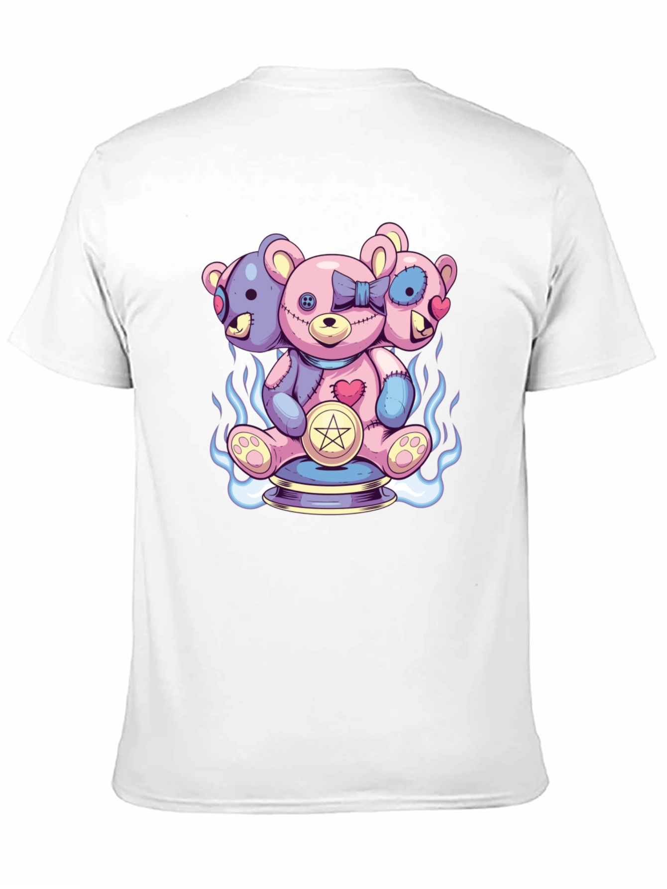 Three-Headed Teddy Bear Graphic Tee