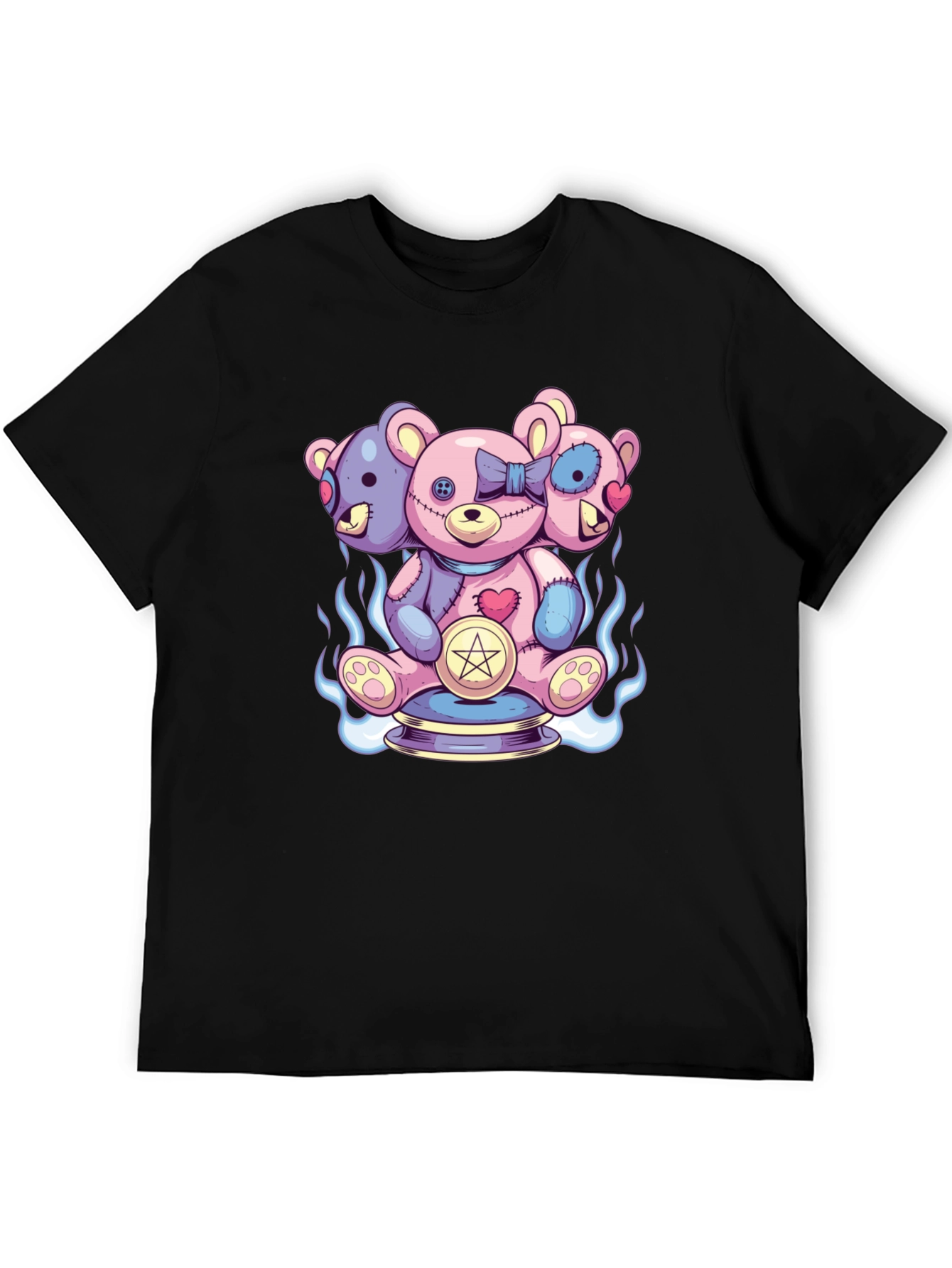 Three-Headed Teddy Bear Graphic Tee