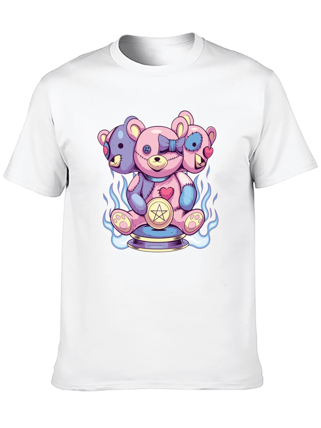 Three-Headed Teddy Bear Graphic Tee