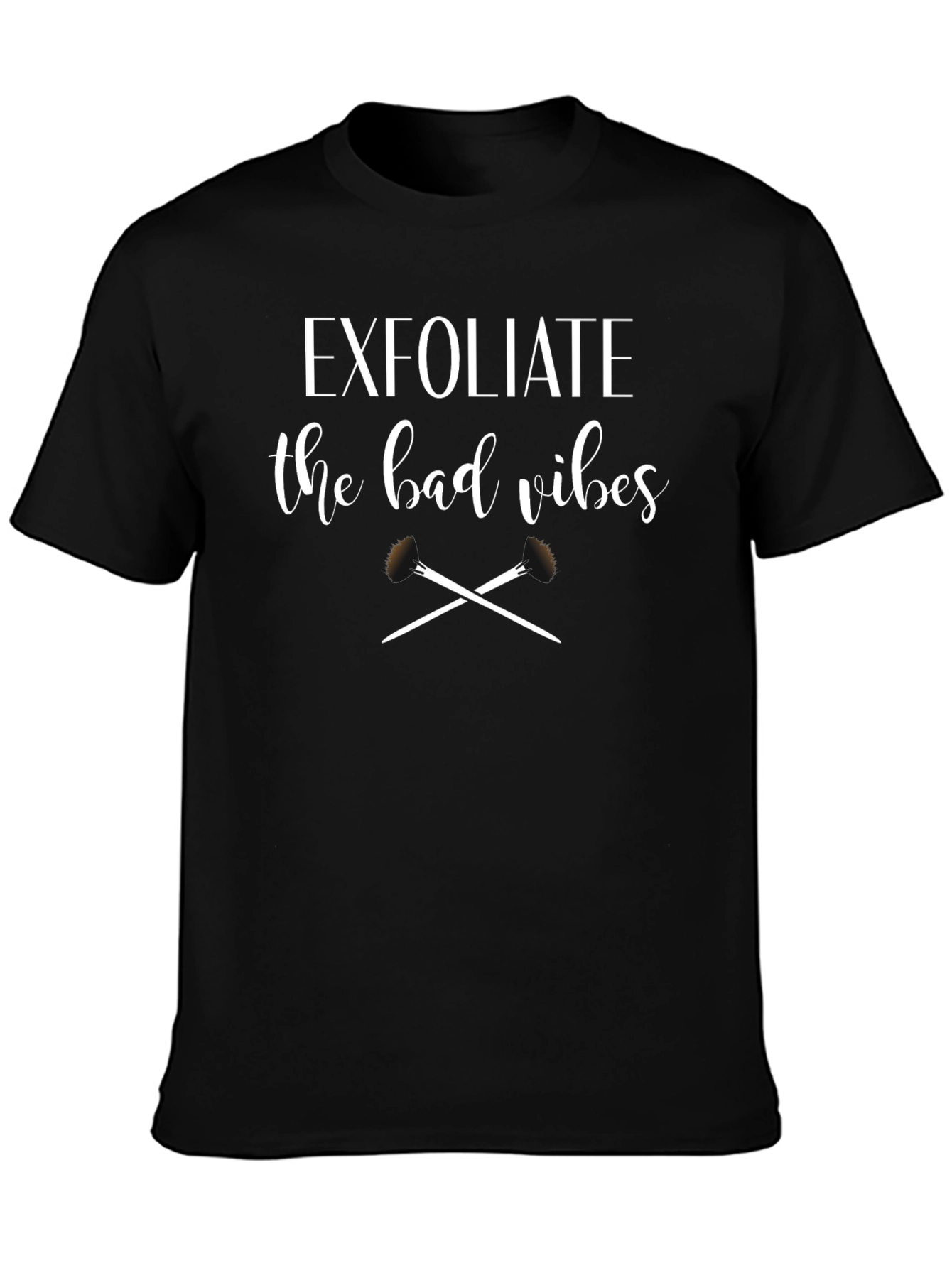 Exfoliate Bad Vibes Black T-Shirt