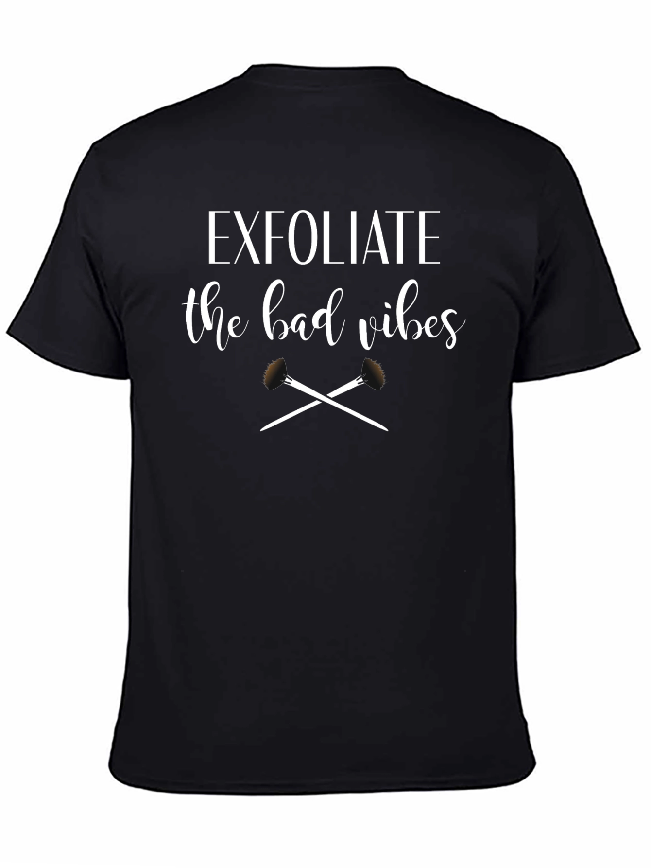 Exfoliate Bad Vibes Black T-Shirt