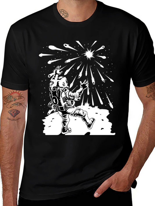 Astronaut Meteor Shower Graphic Tee