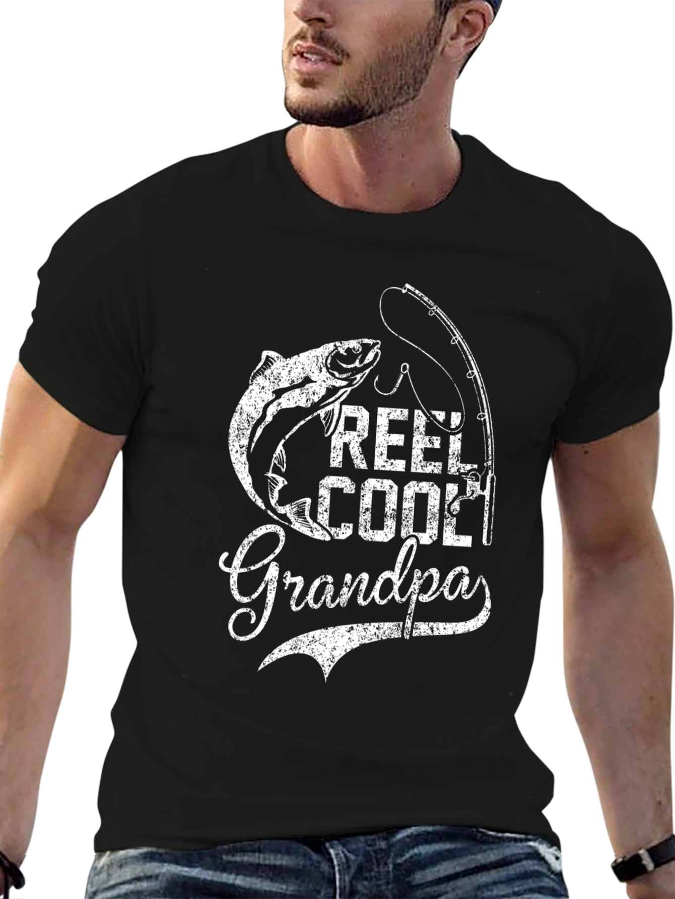 Reel Cool Grandpa Fishing T-Shirt