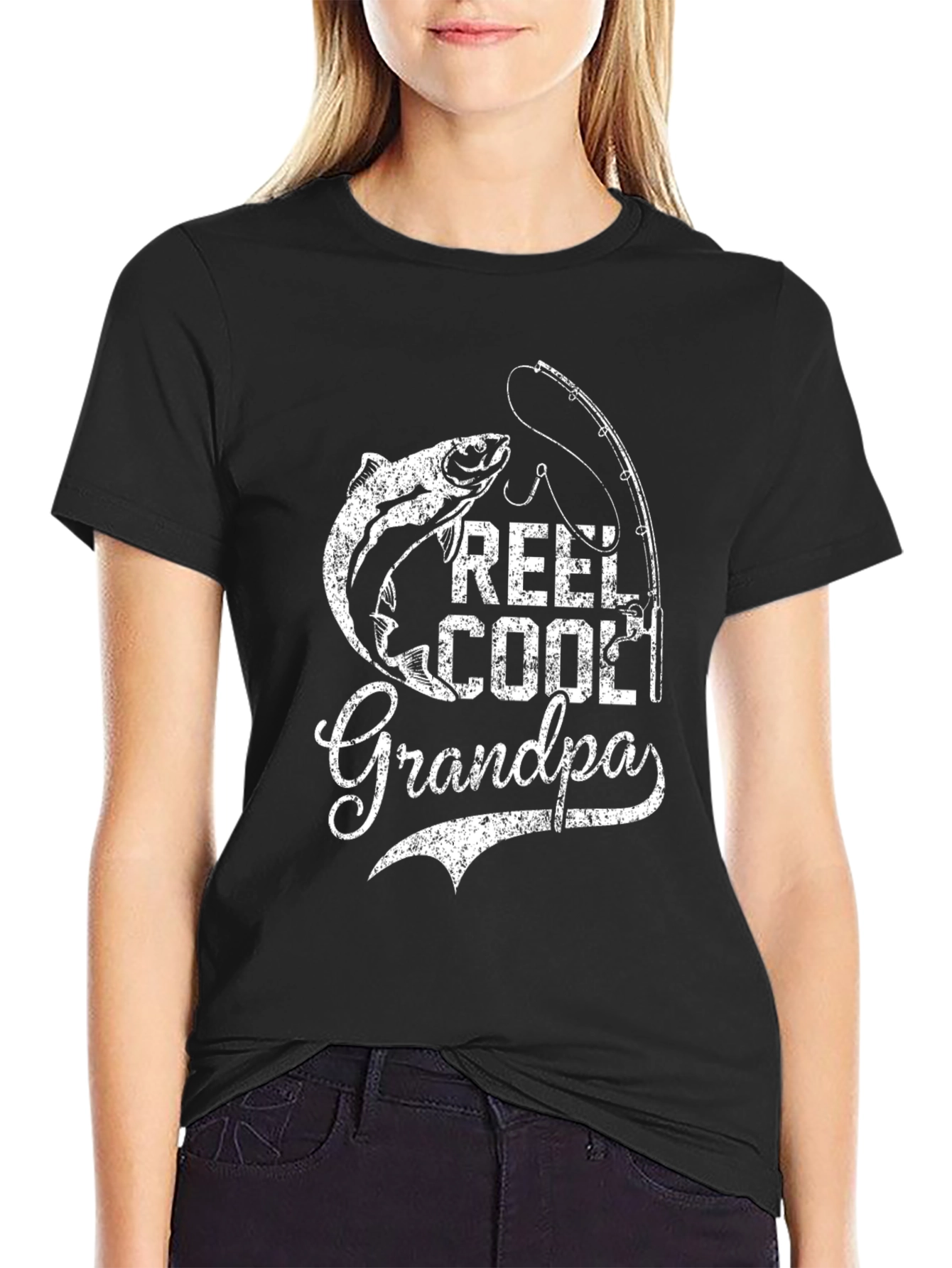 Reel Cool Grandpa Fishing T-Shirt