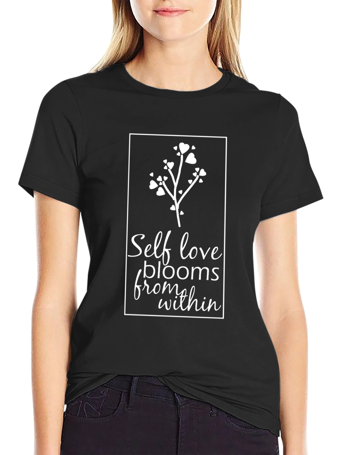 Self Love Blooms Within T-Shirt - Heart Tree