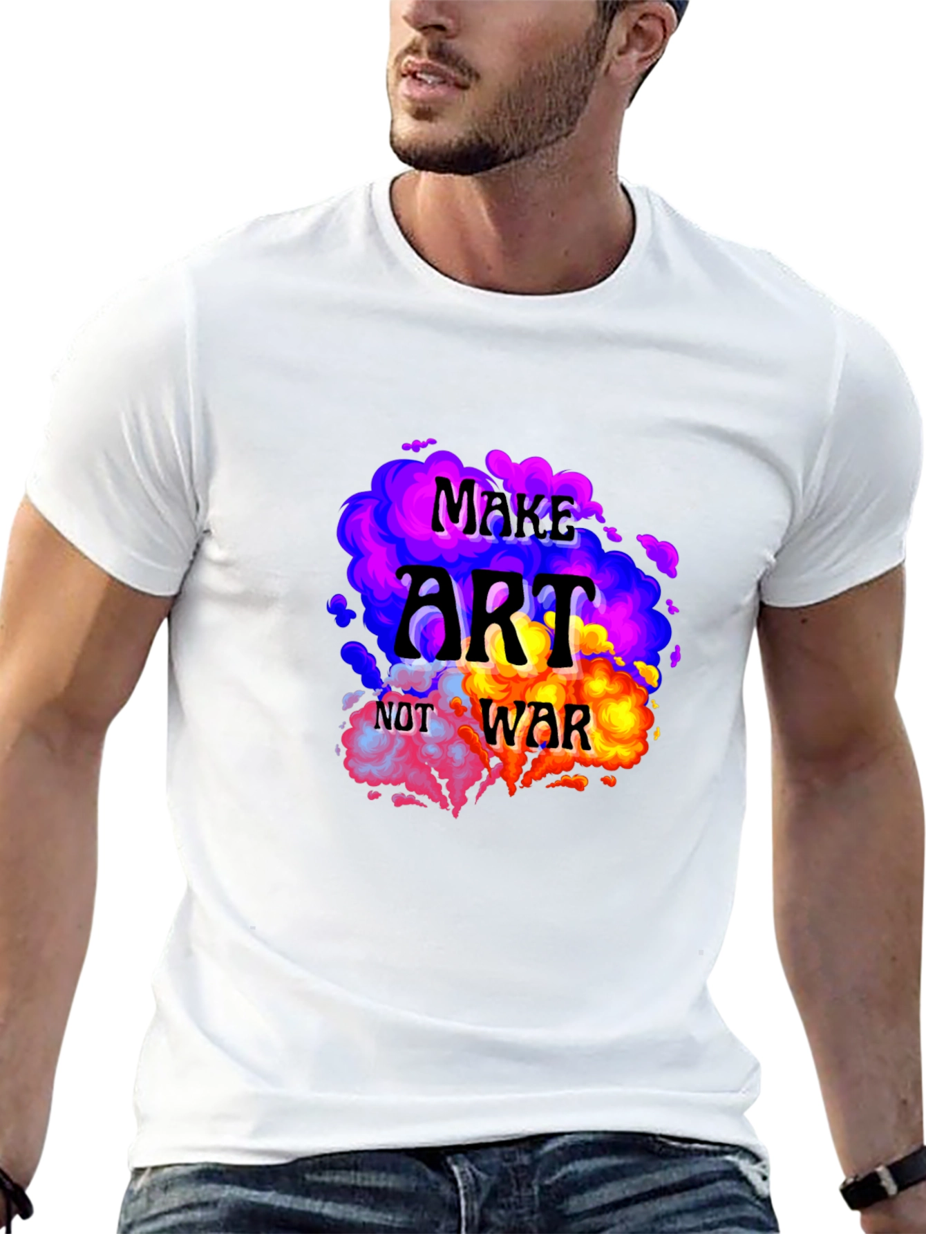Make Art Not War Graphic T-Shirt