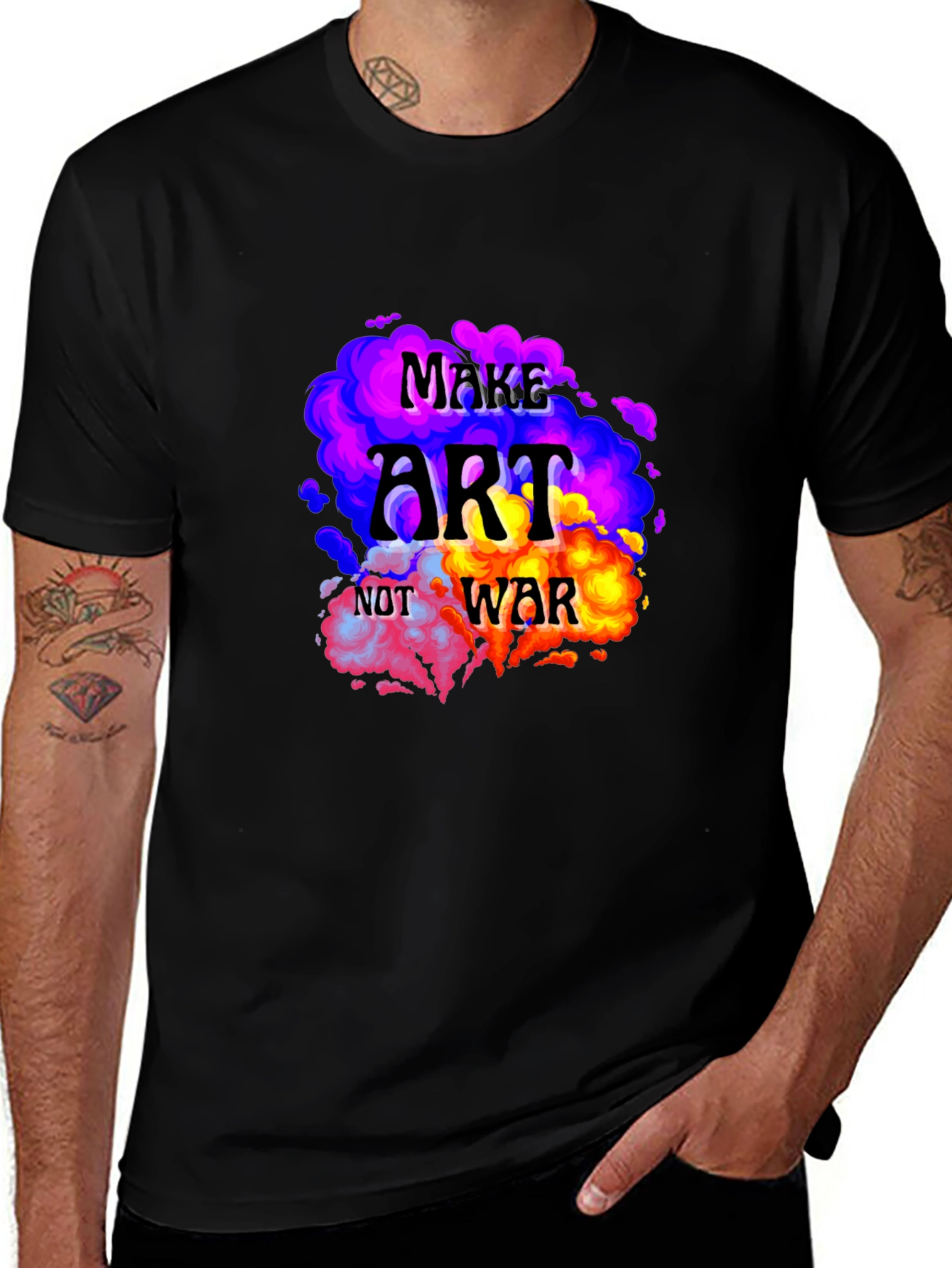 Make Art Not War Graphic T-Shirt