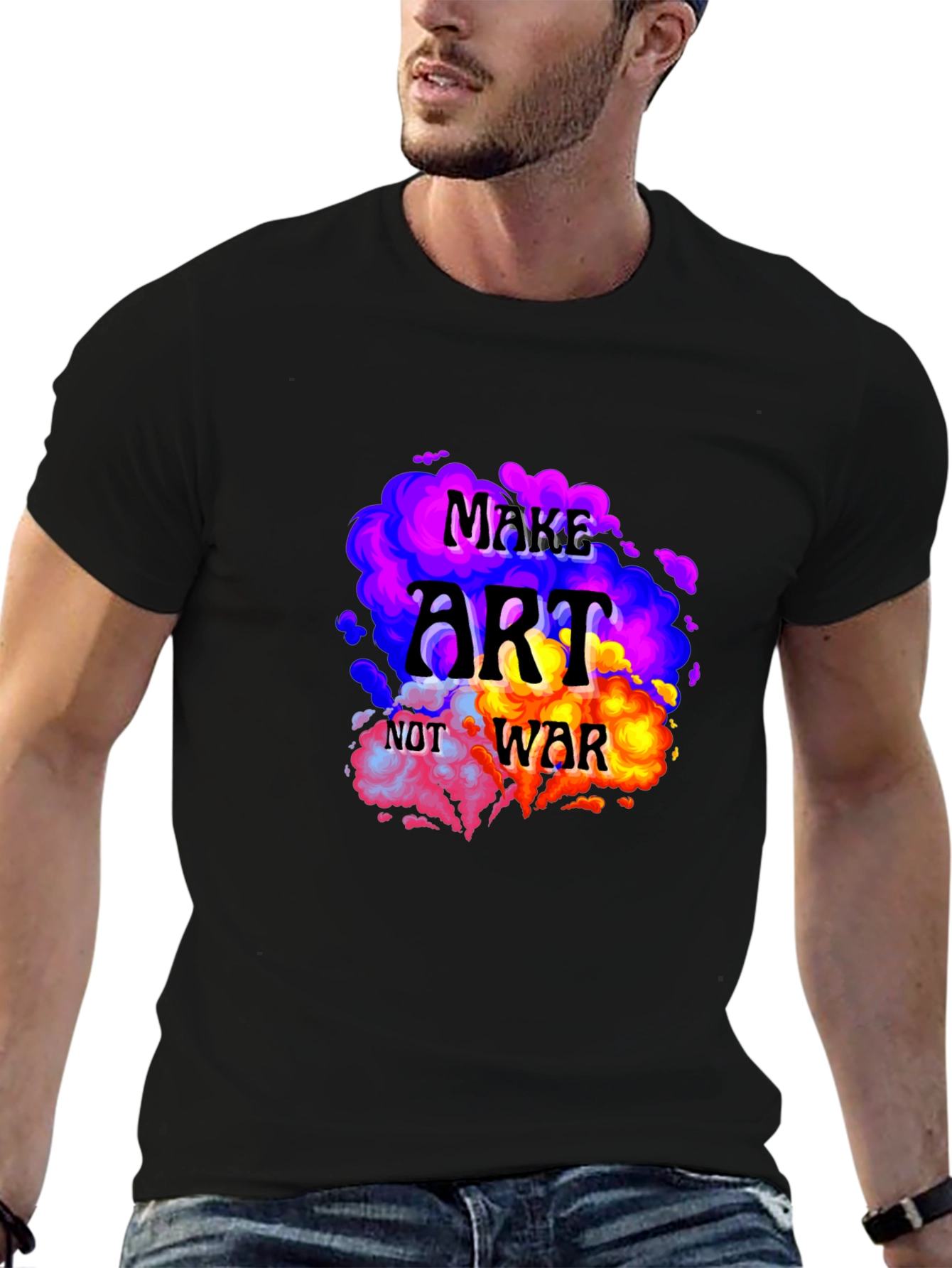 Make Art Not War Graphic T-Shirt