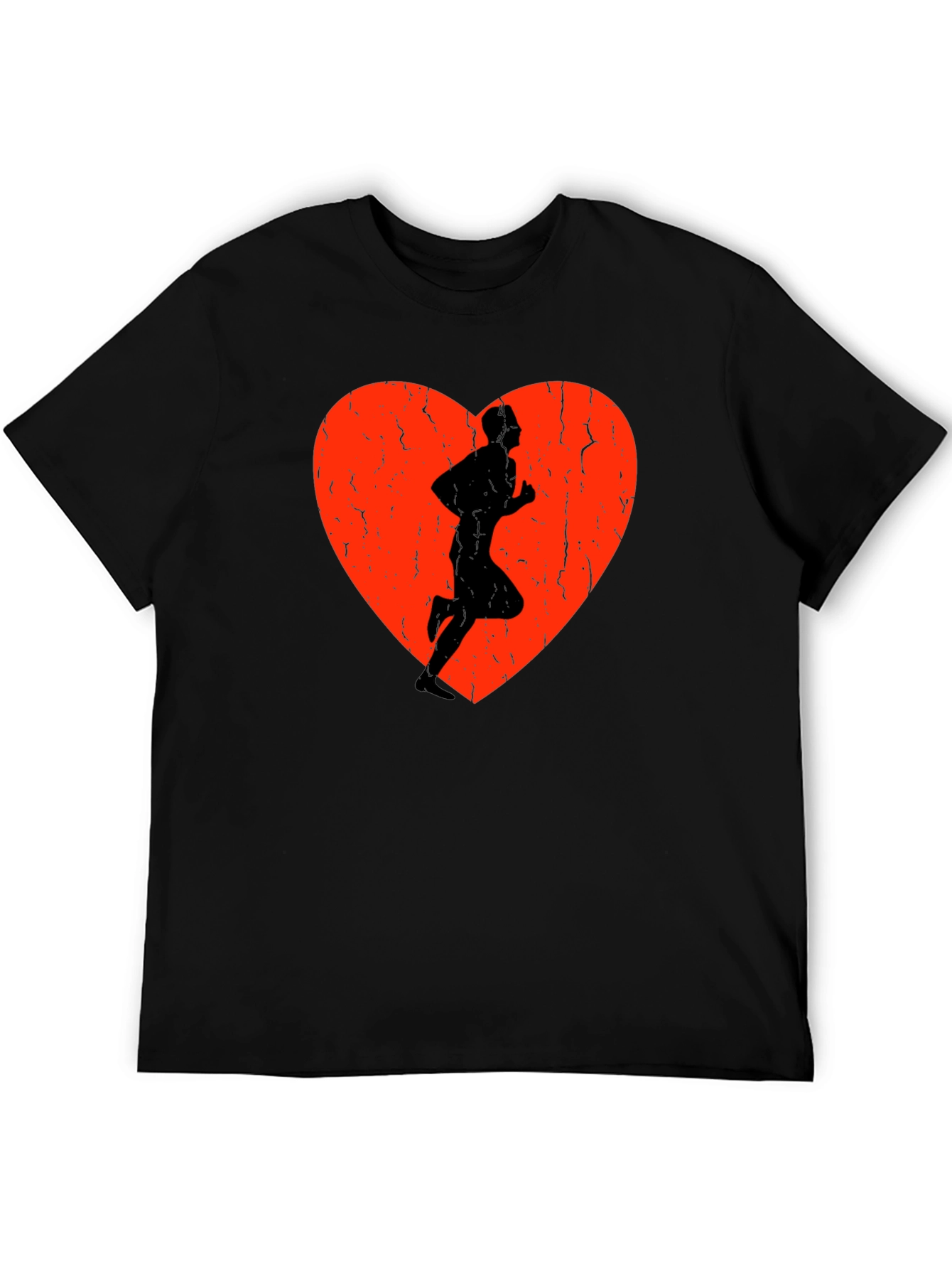 Runner Heart Graphic Tee - Sporty Style