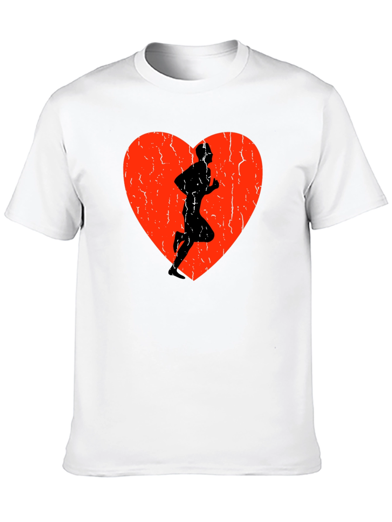 Runner Heart Graphic Tee - Sporty Style