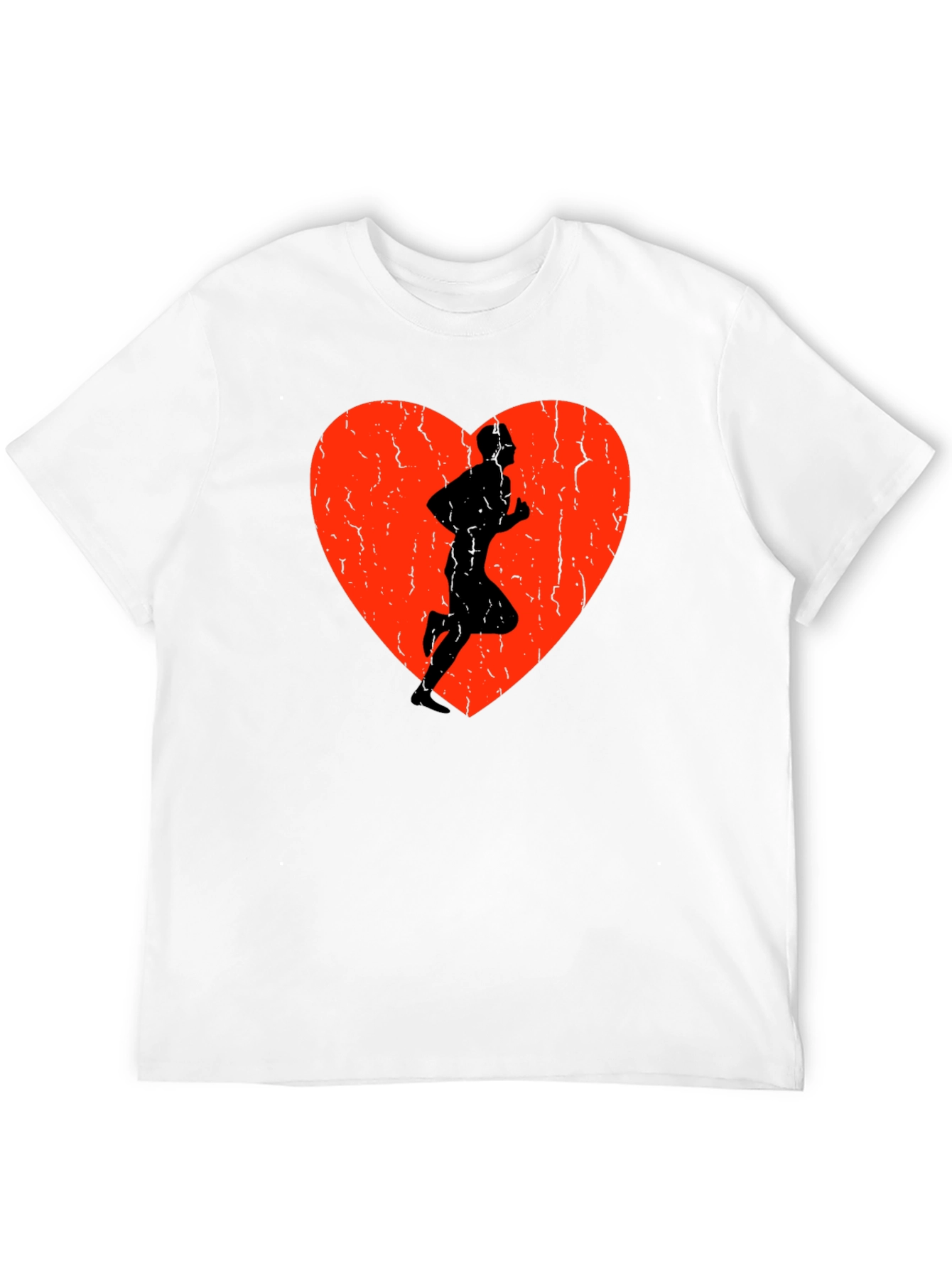 Runner Heart Graphic Tee - Sporty Style