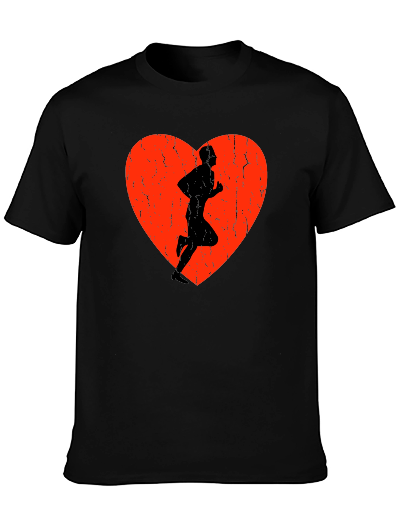 Runner Heart Graphic Tee - Sporty Style