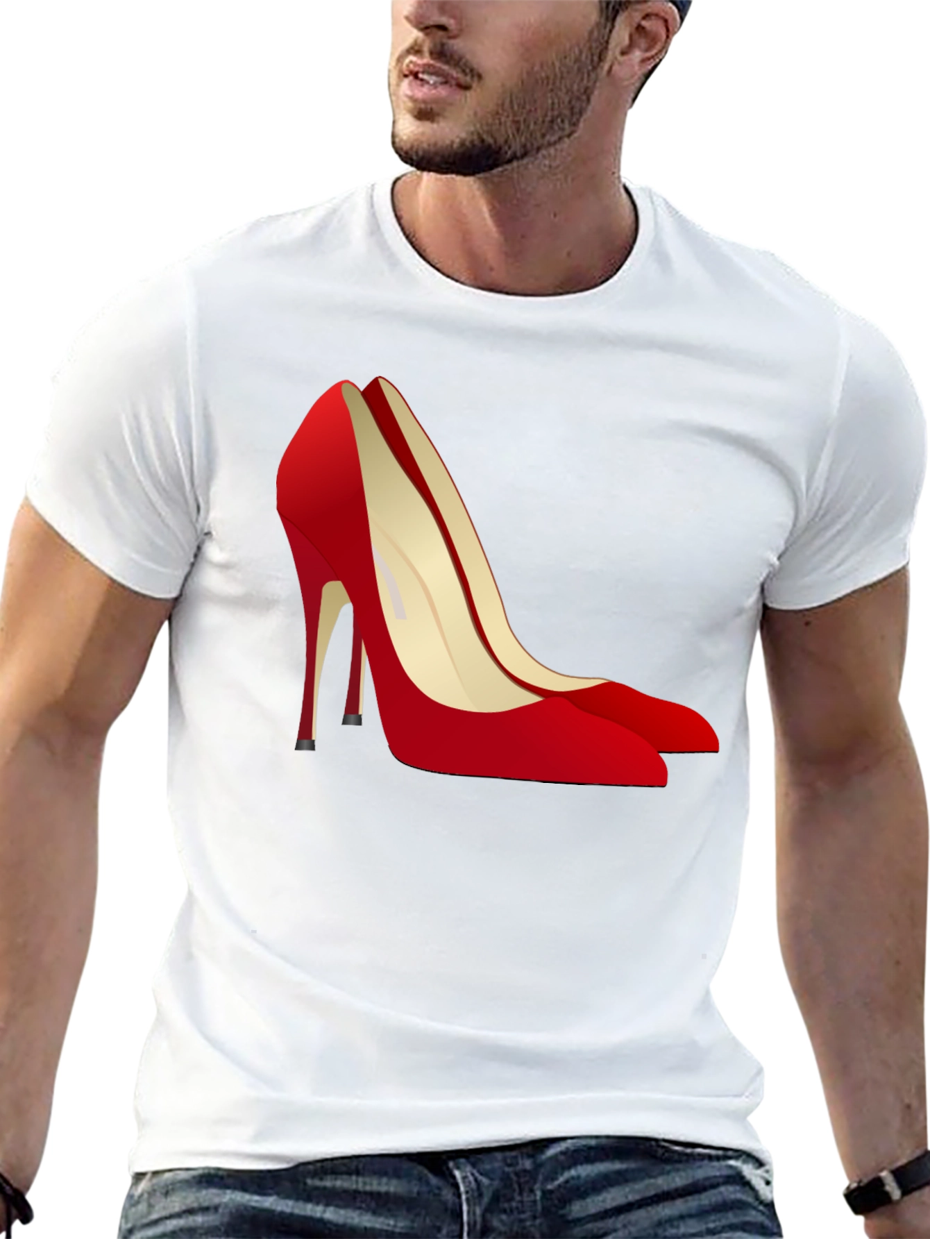 Red High Heel Graphic Tee