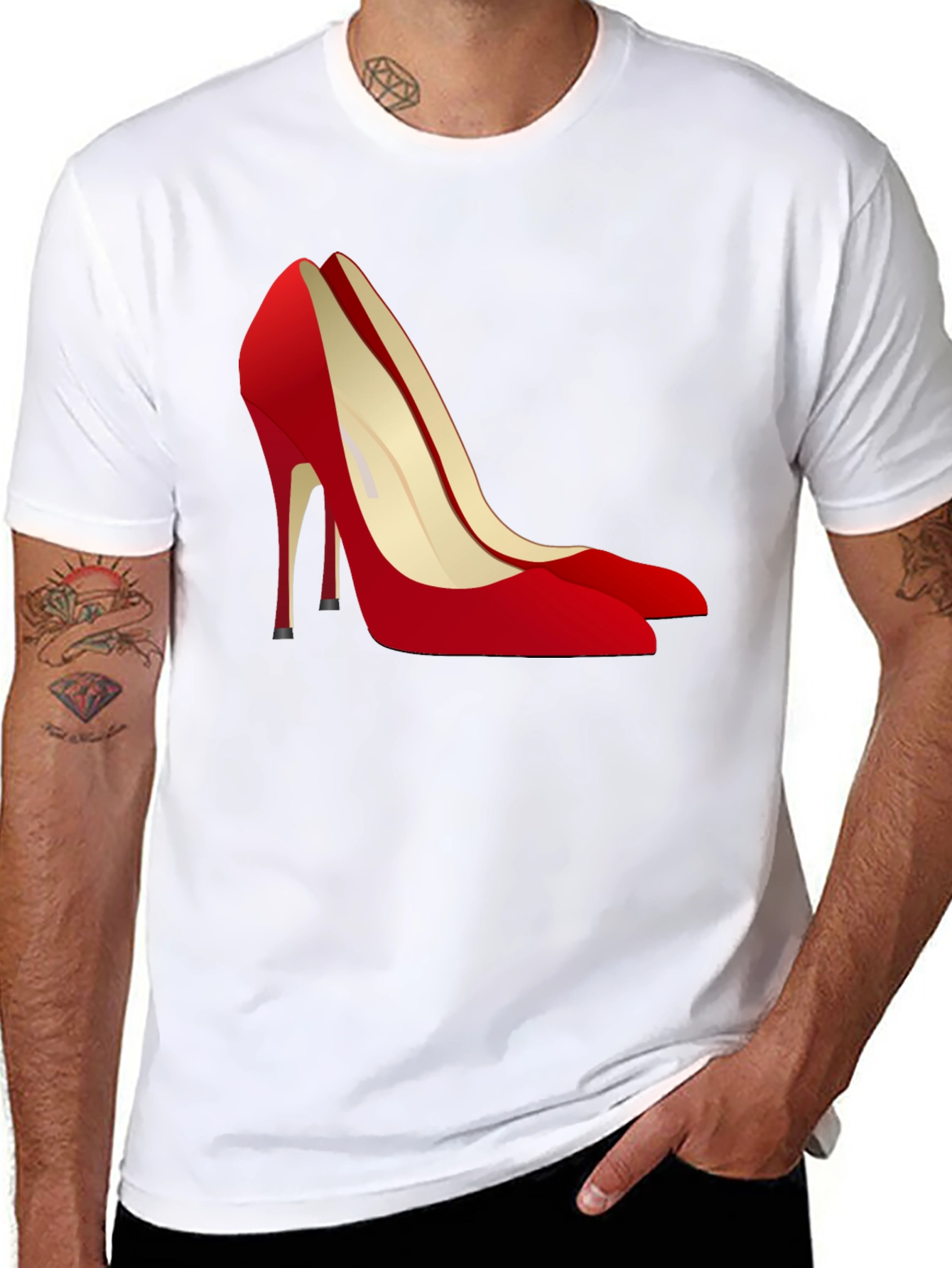 Red High Heel Graphic Tee
