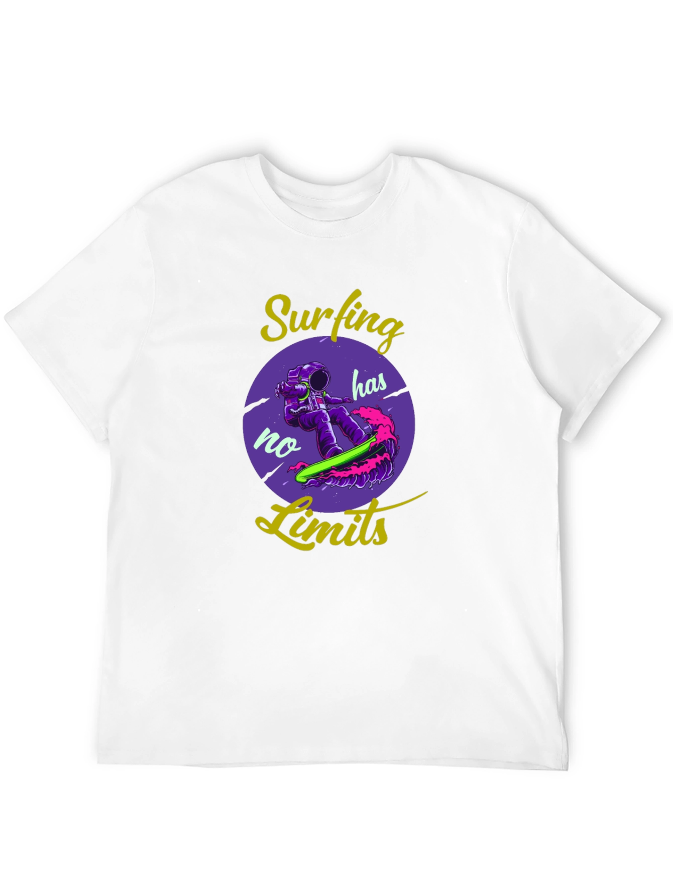 Surfing Has No Limits Graphic T-Shirt