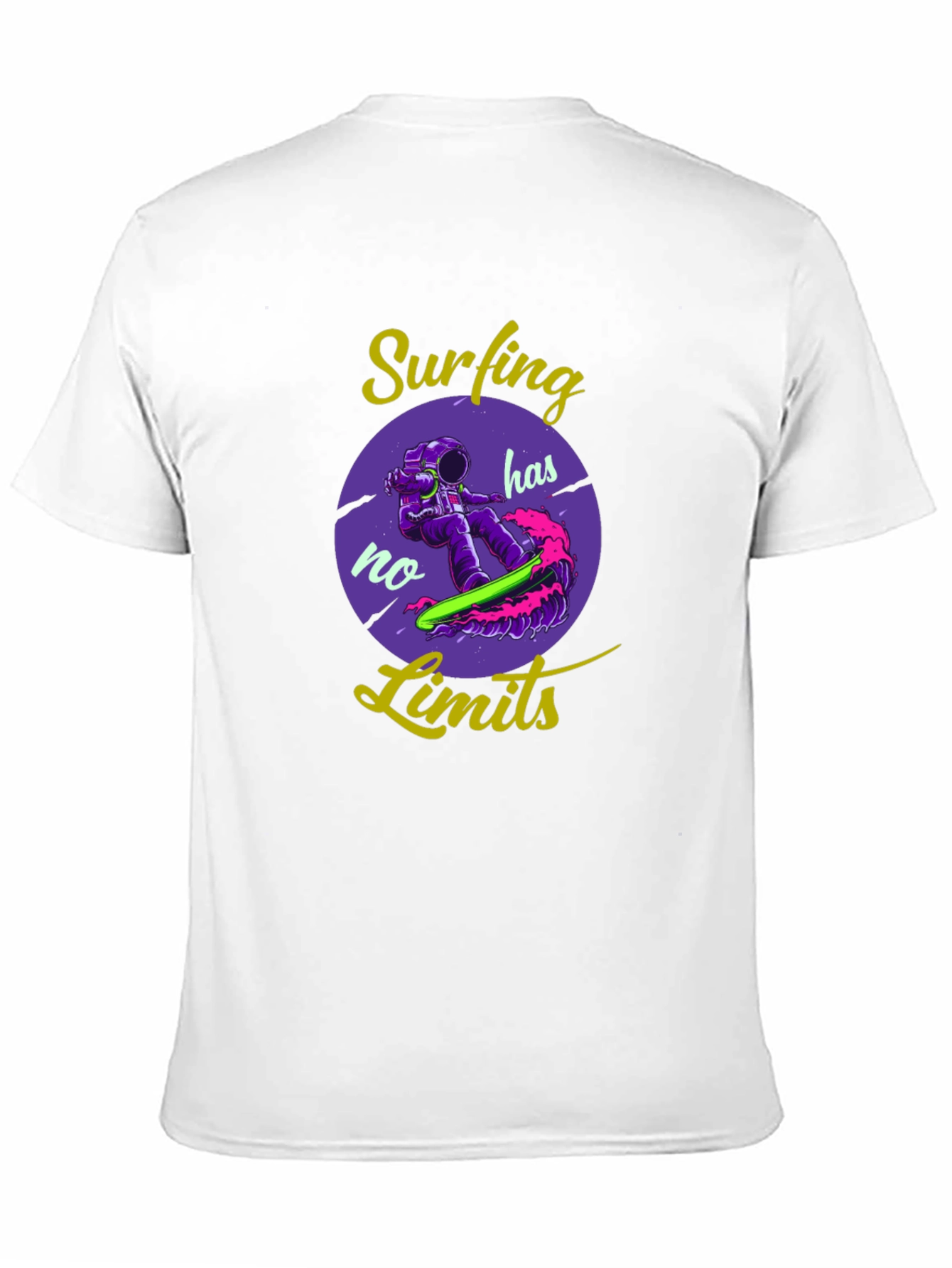 Surfing Has No Limits Graphic T-Shirt