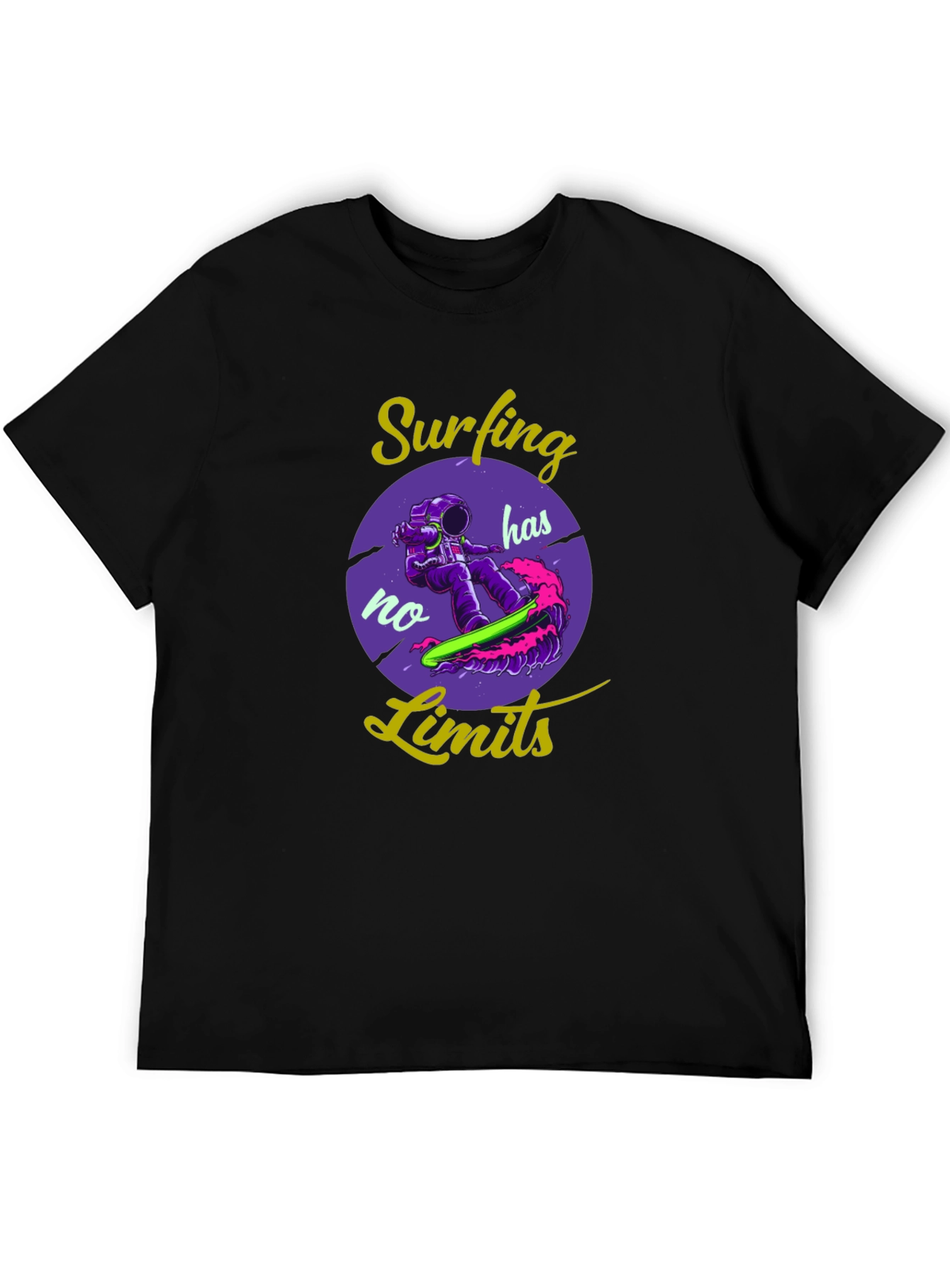 Surfing Has No Limits Graphic T-Shirt