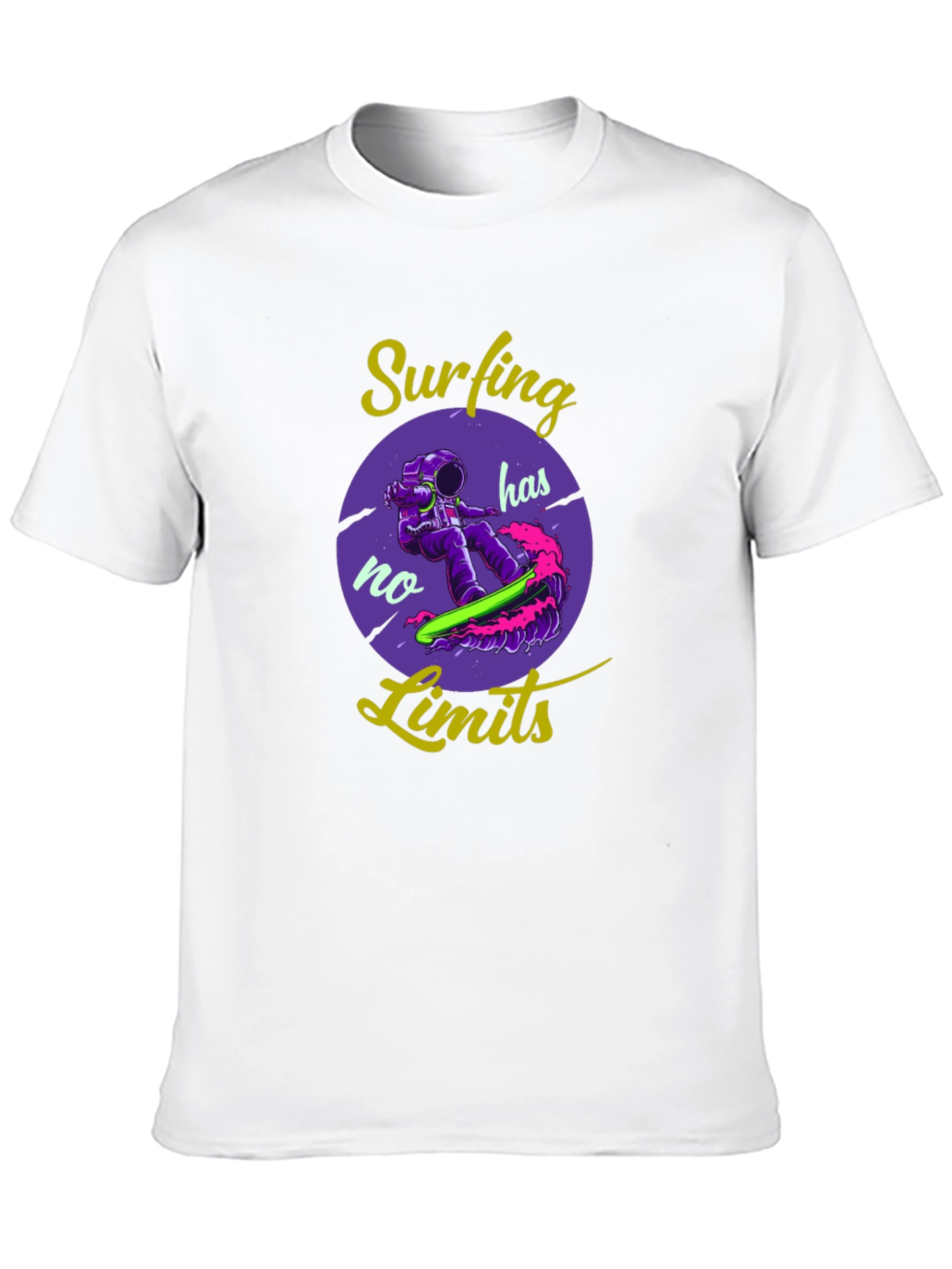 Surfing Has No Limits Graphic T-Shirt