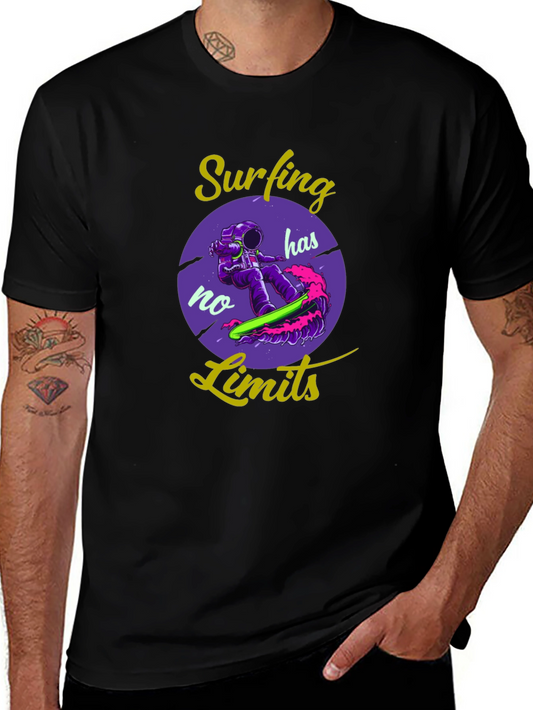 Surfing Has No Limits Graphic T-Shirt