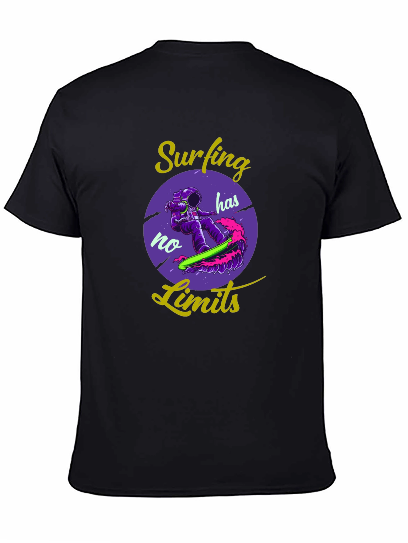Surfing Has No Limits Graphic T-Shirt
