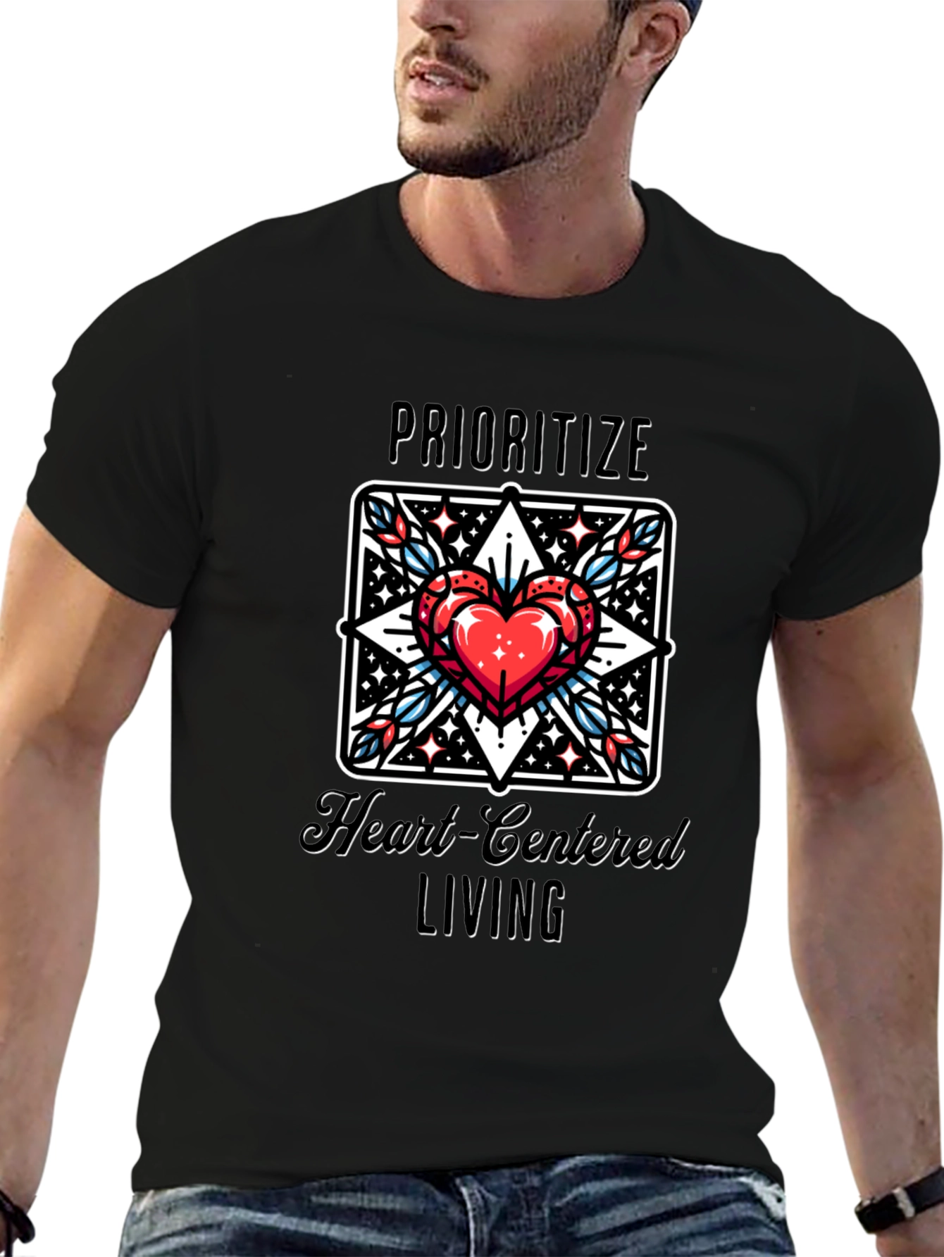 Heart-Centered Living Graphic Tee