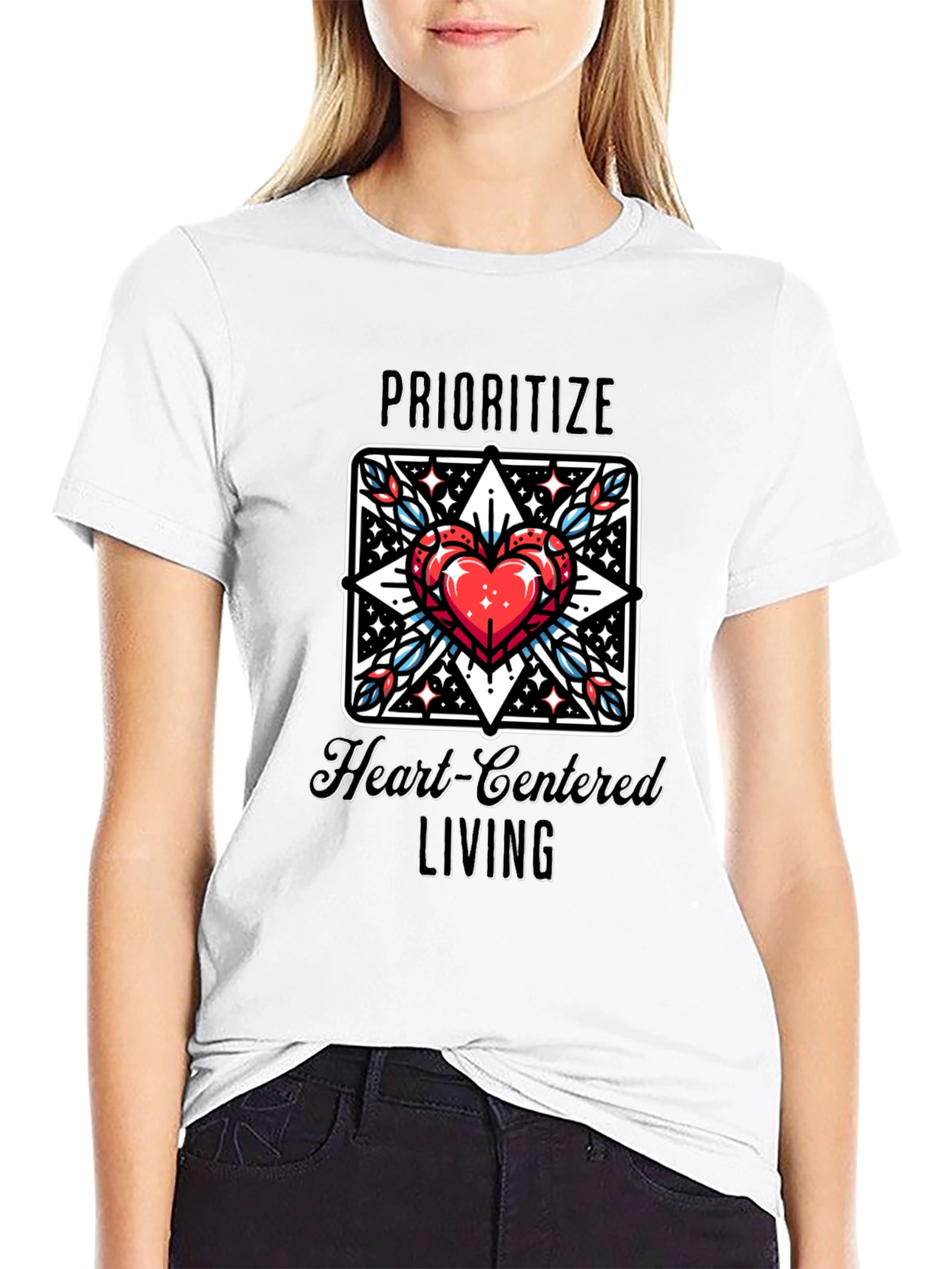 Heart-Centered Living Graphic Tee