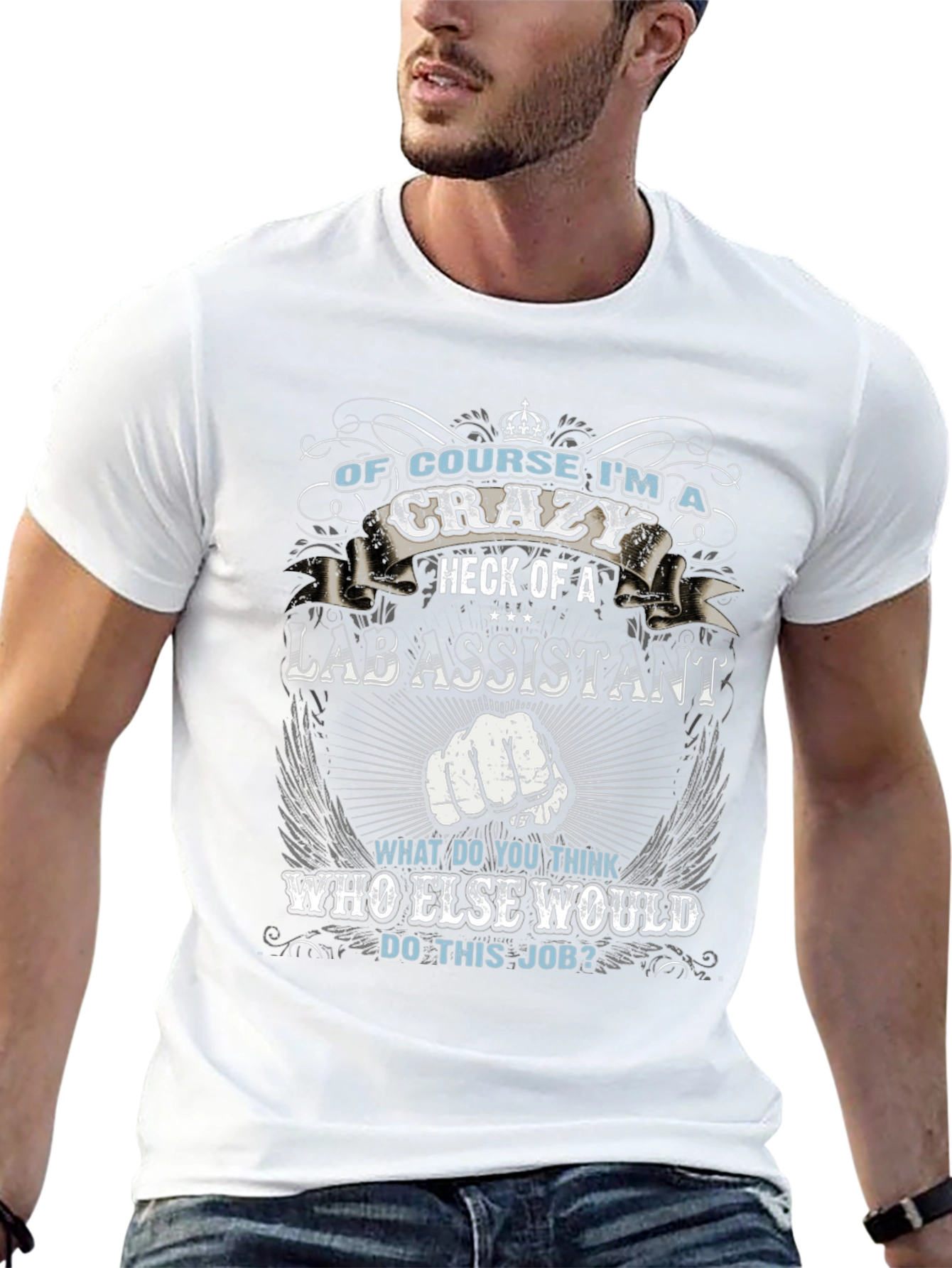 Crazy Lab Assistant Novelty T-Shirt