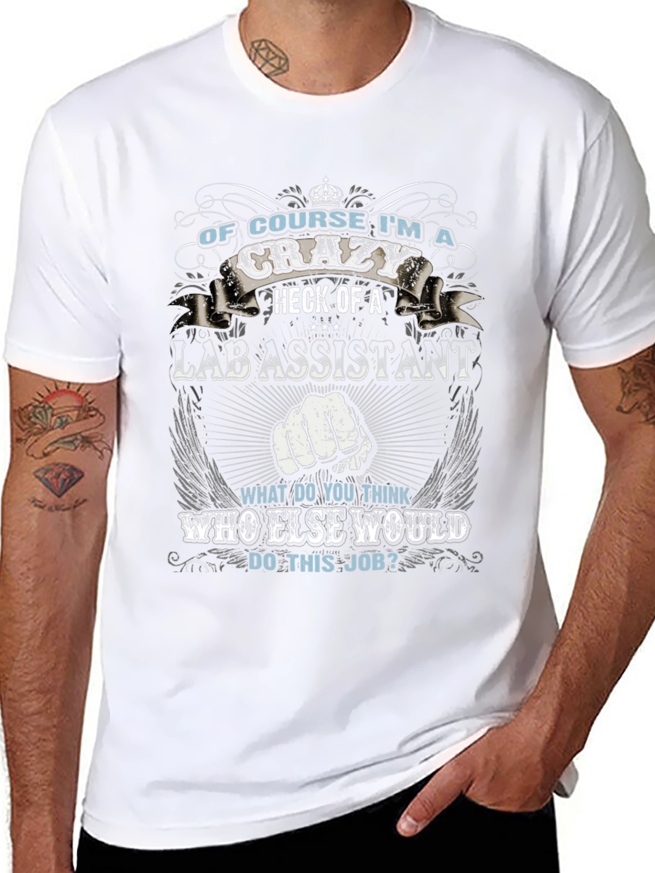 Crazy Lab Assistant Novelty T-Shirt