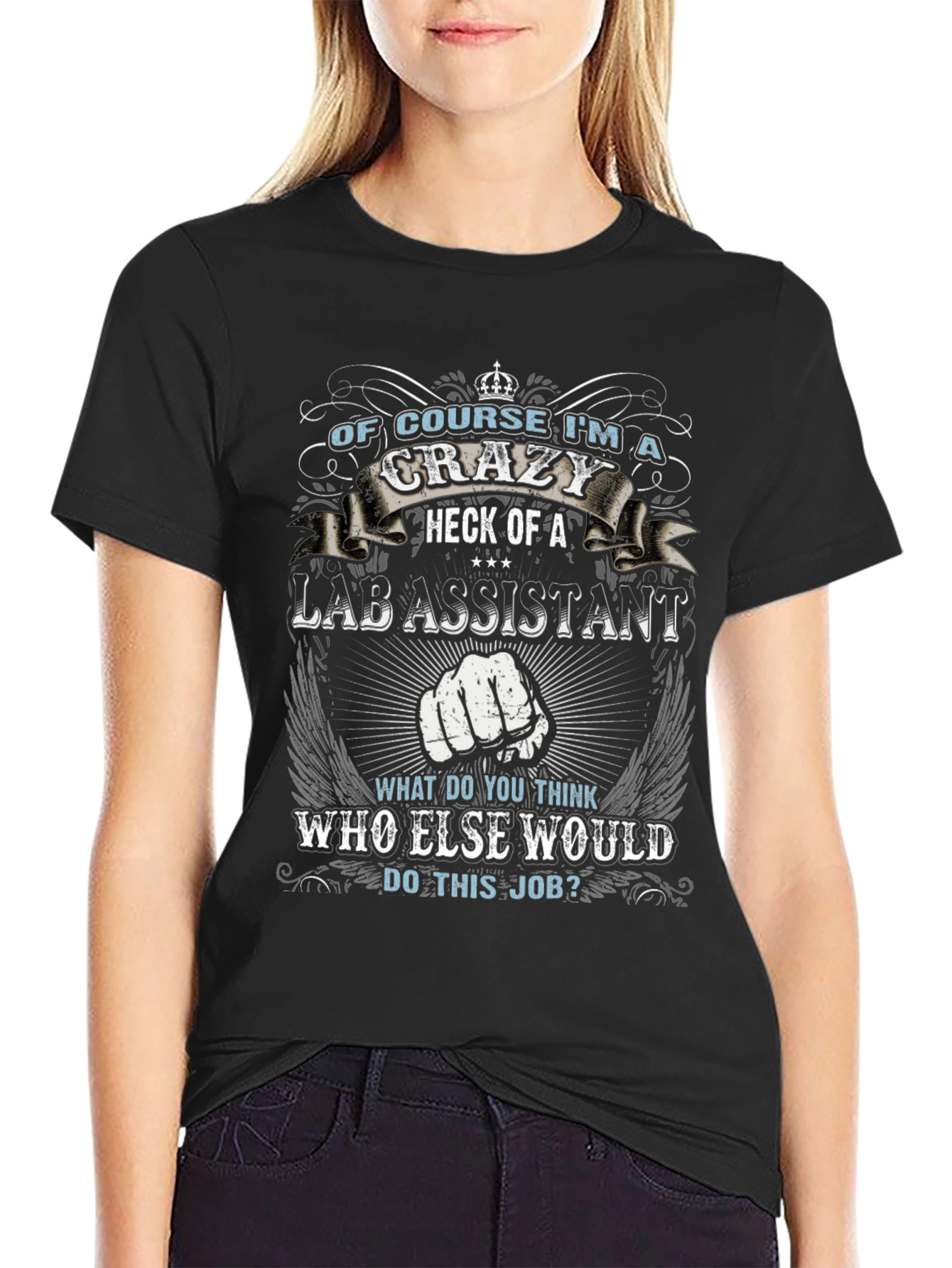 Crazy Lab Assistant Novelty T-Shirt