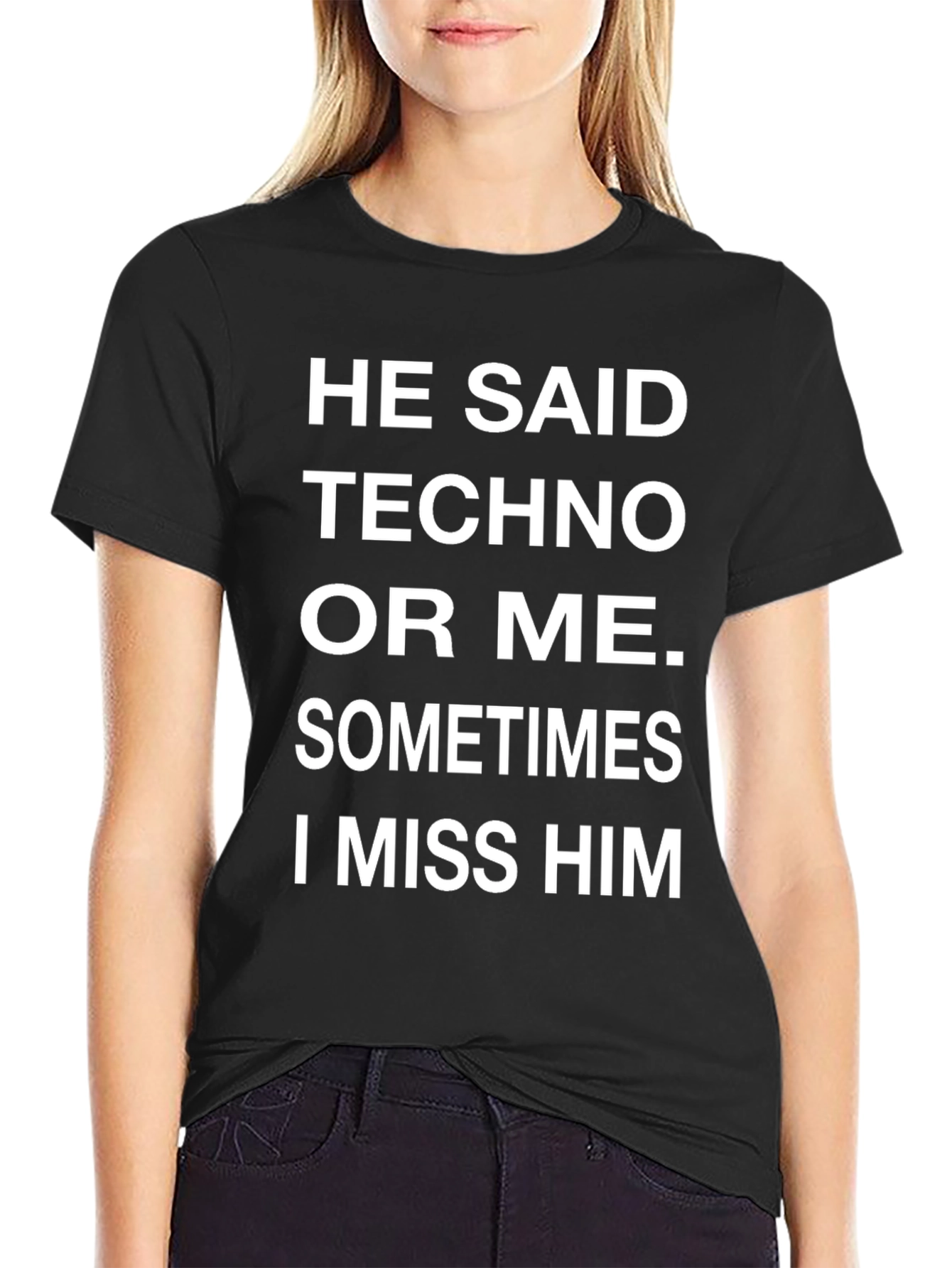 Techno or Me T-Shirt: Funny EDM Lover Tee