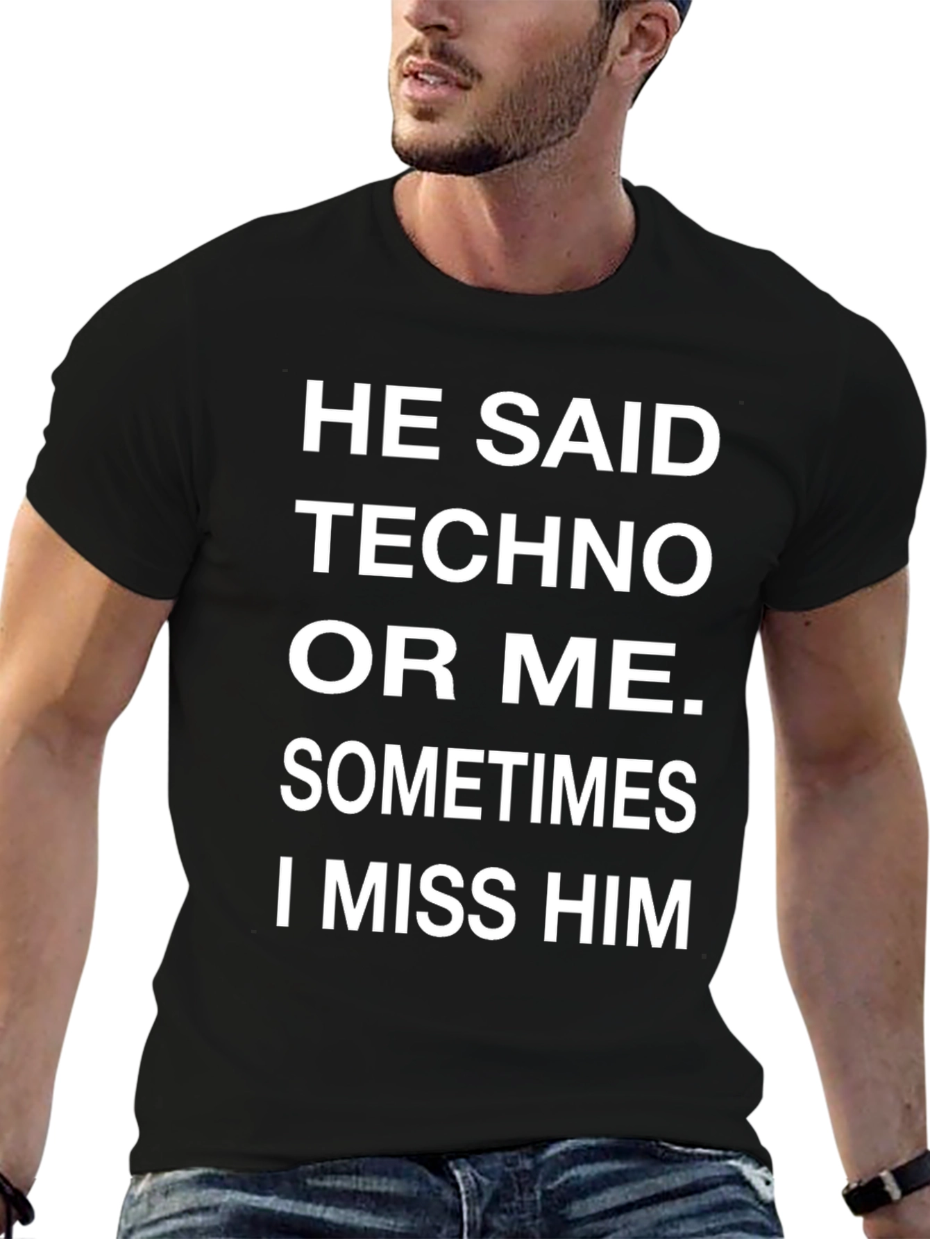Techno or Me T-Shirt: Funny EDM Lover Tee