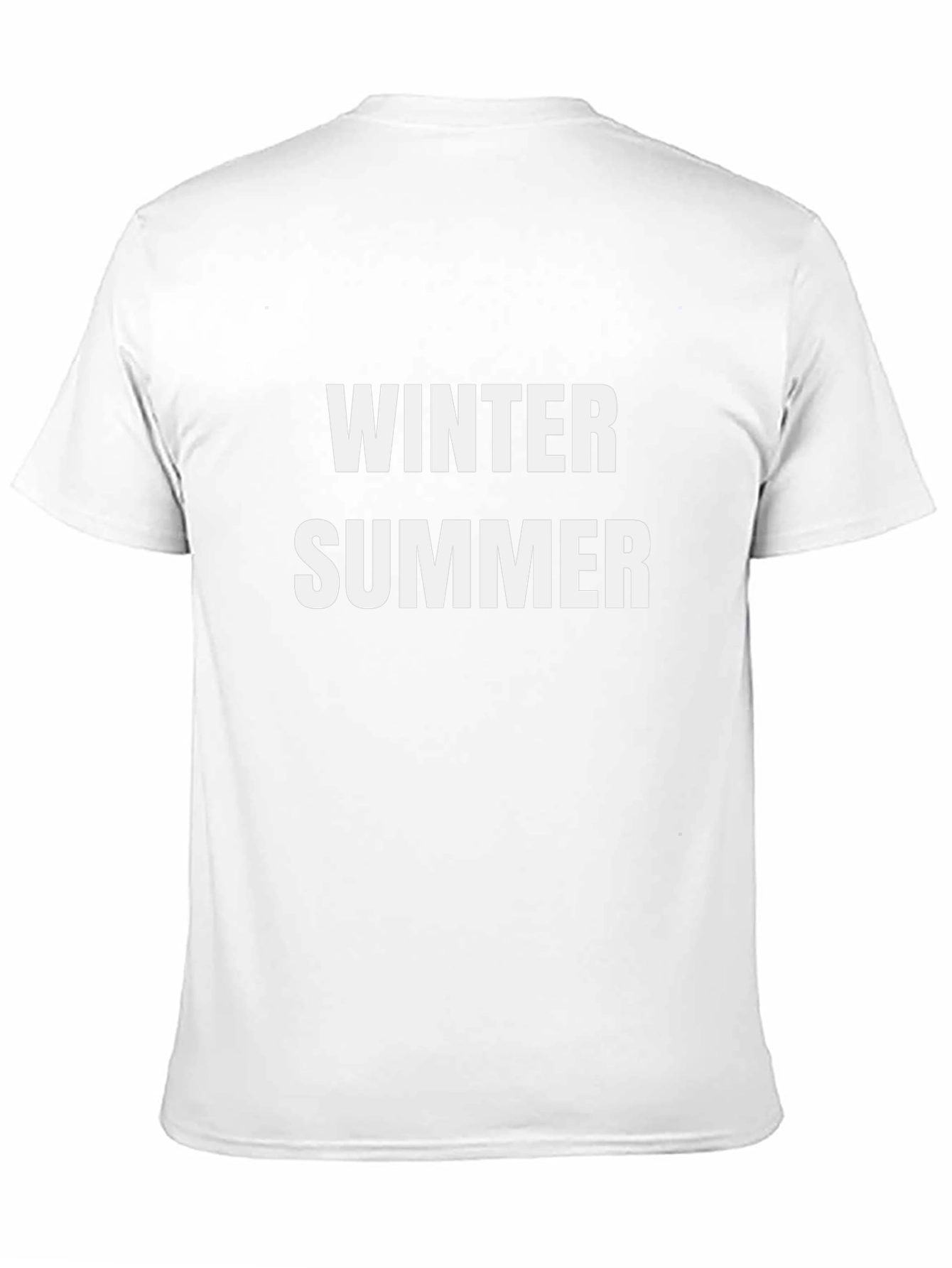 Winter Summer Graphic Tee - Black Cotton T-Shirt