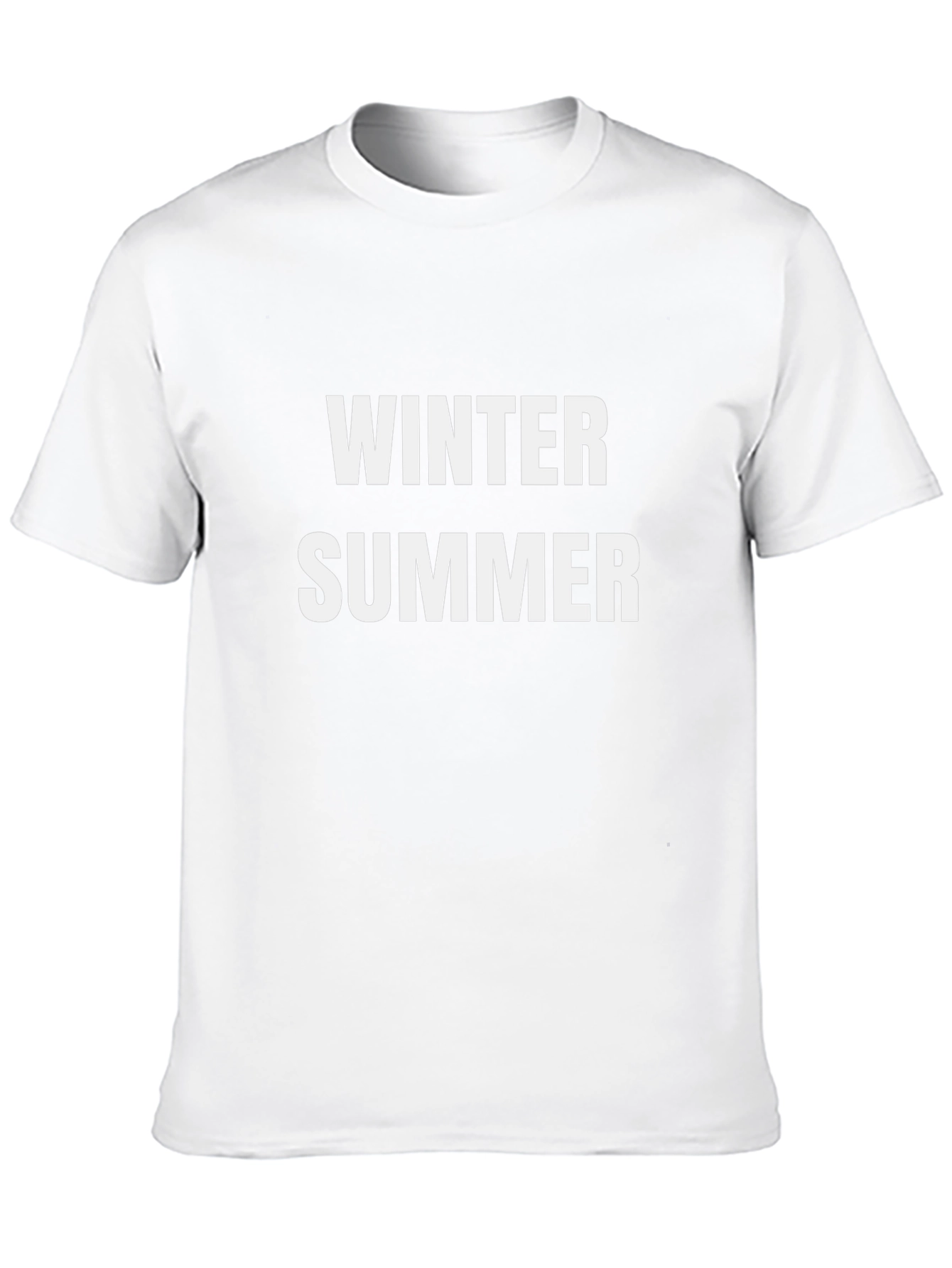 Winter Summer Graphic Tee - Black Cotton T-Shirt
