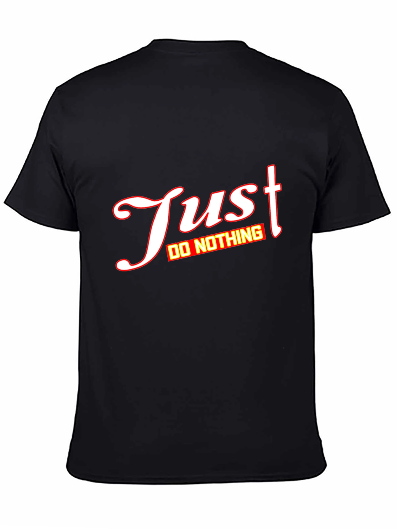 Just Do Nothing Graphic Tee - Mens Black T-Shirt