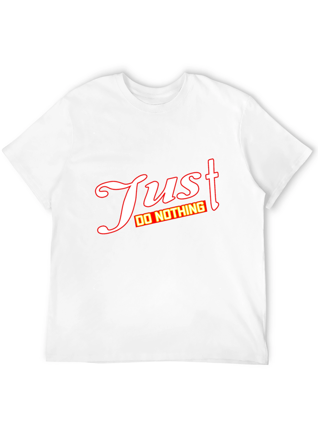 Just Do Nothing Graphic Tee - Mens Black T-Shirt