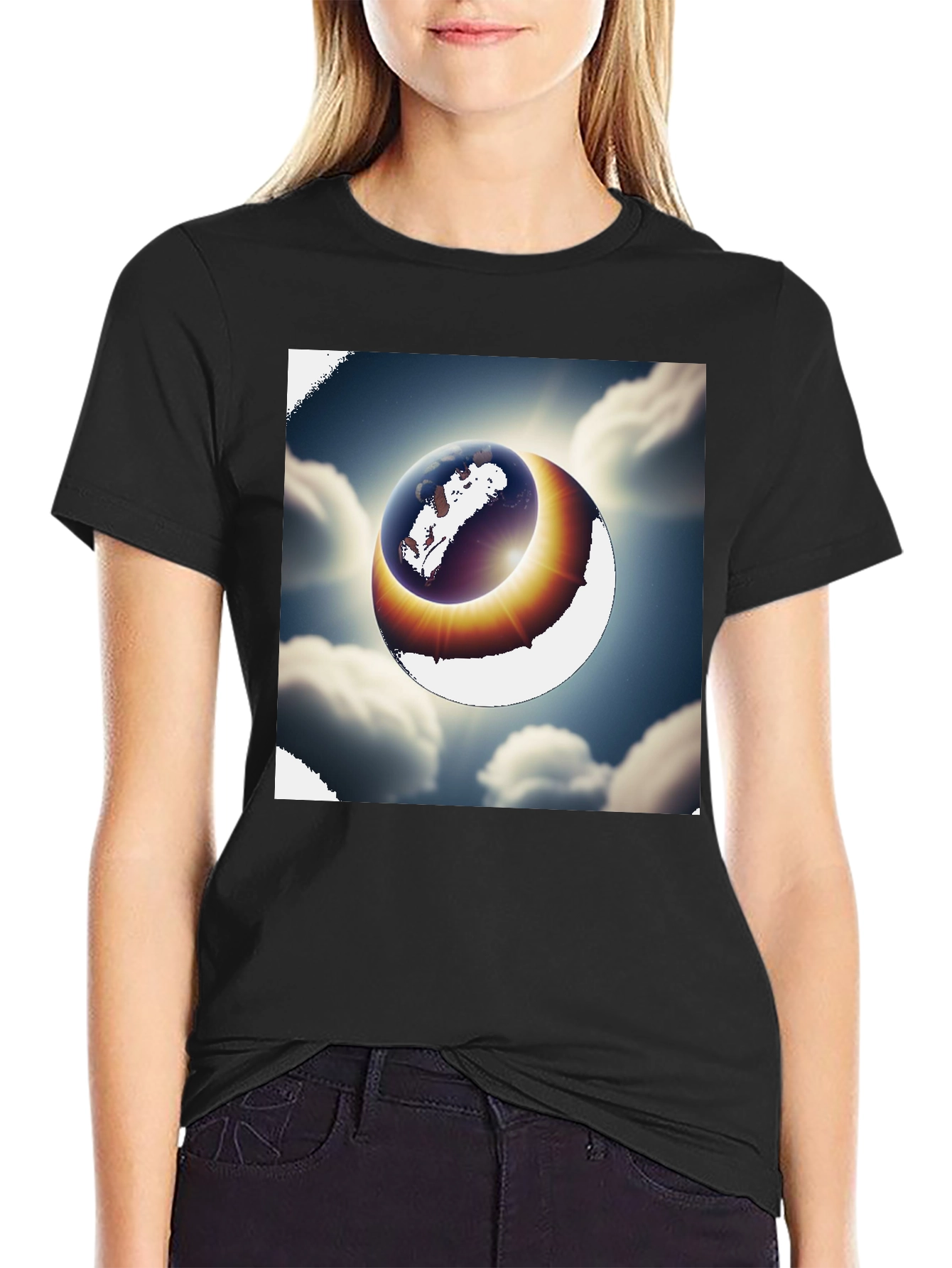 Eclipse Earth Graphic T-Shirt