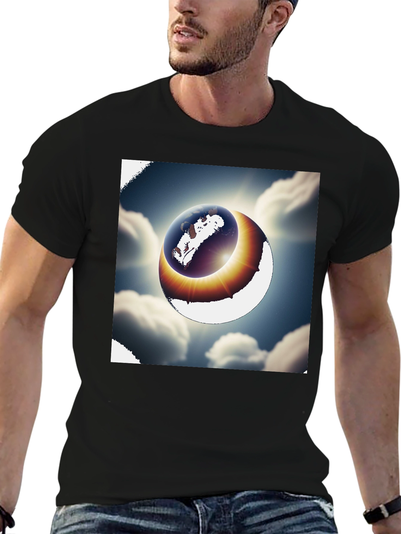 Eclipse Earth Graphic T-Shirt