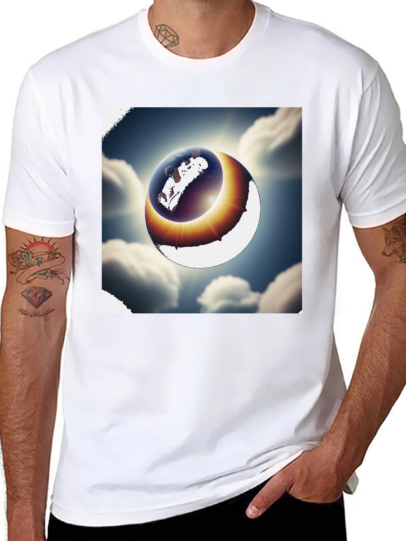 Eclipse Earth Graphic T-Shirt