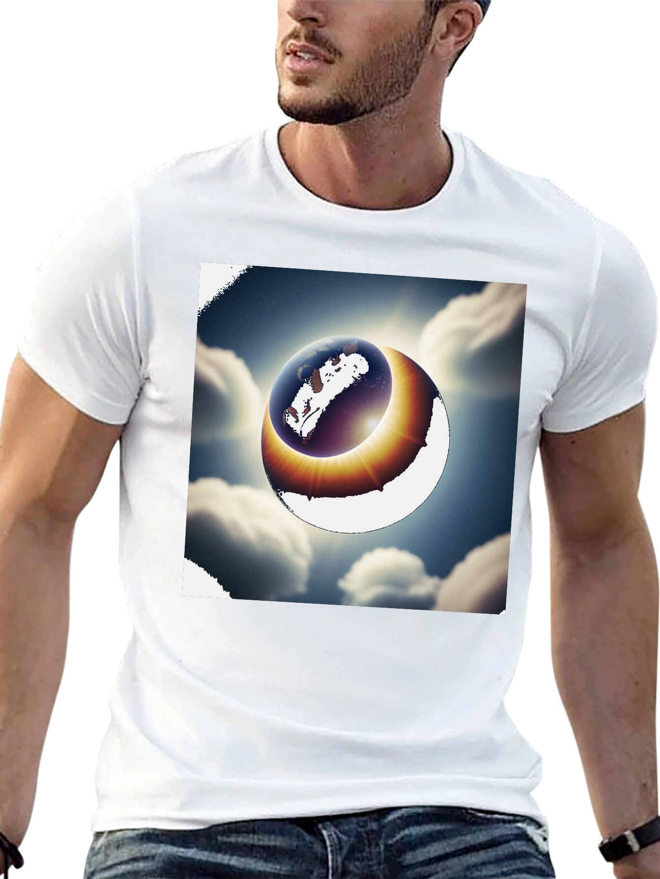 Eclipse Earth Graphic T-Shirt