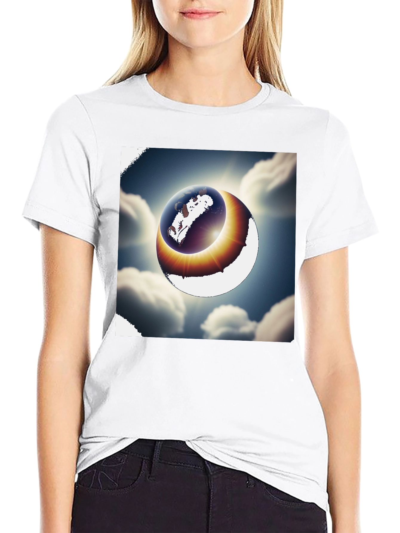 Eclipse Earth Graphic T-Shirt
