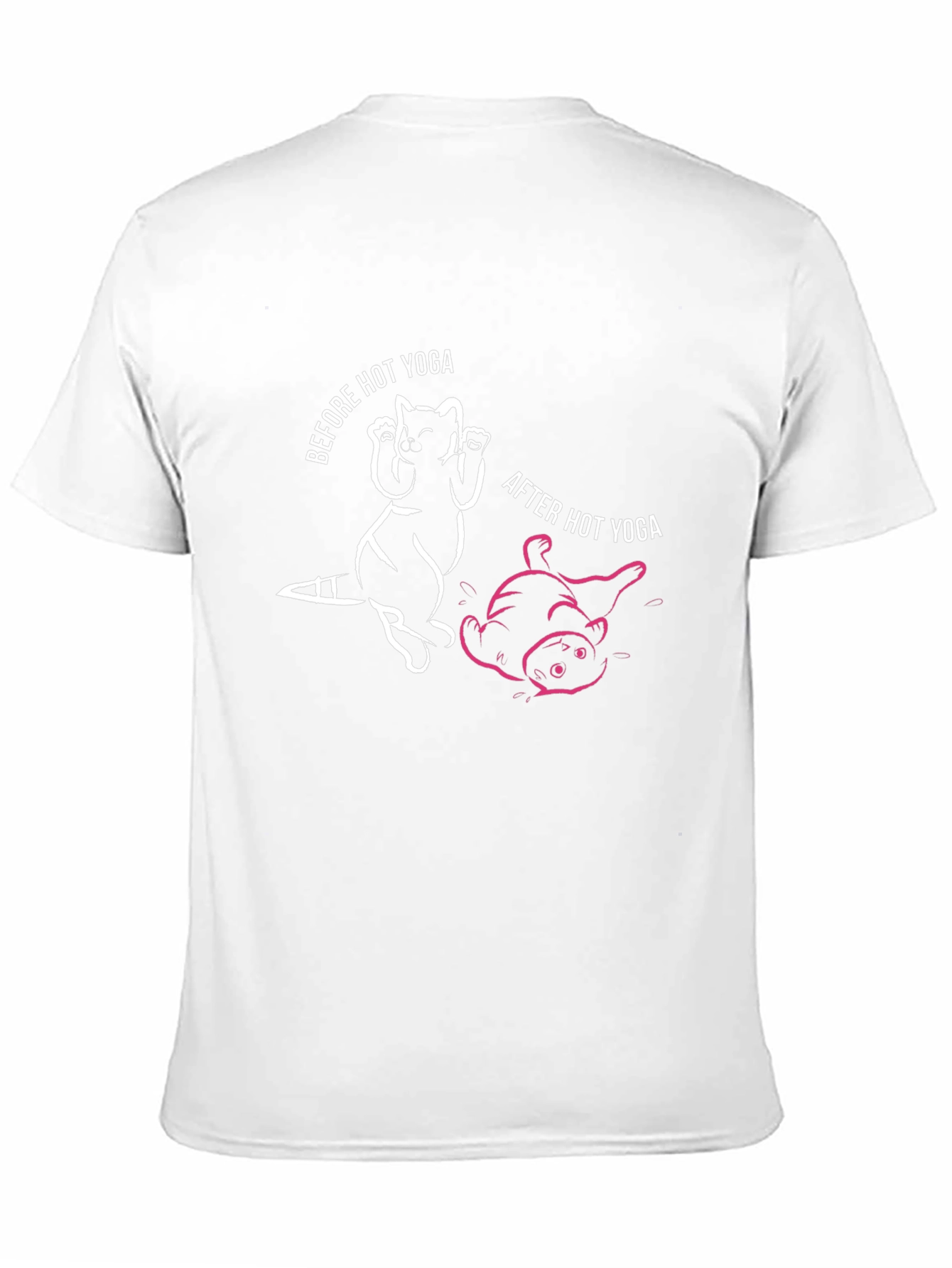 Hot Yoga Raccoon Graphic Tee - Black