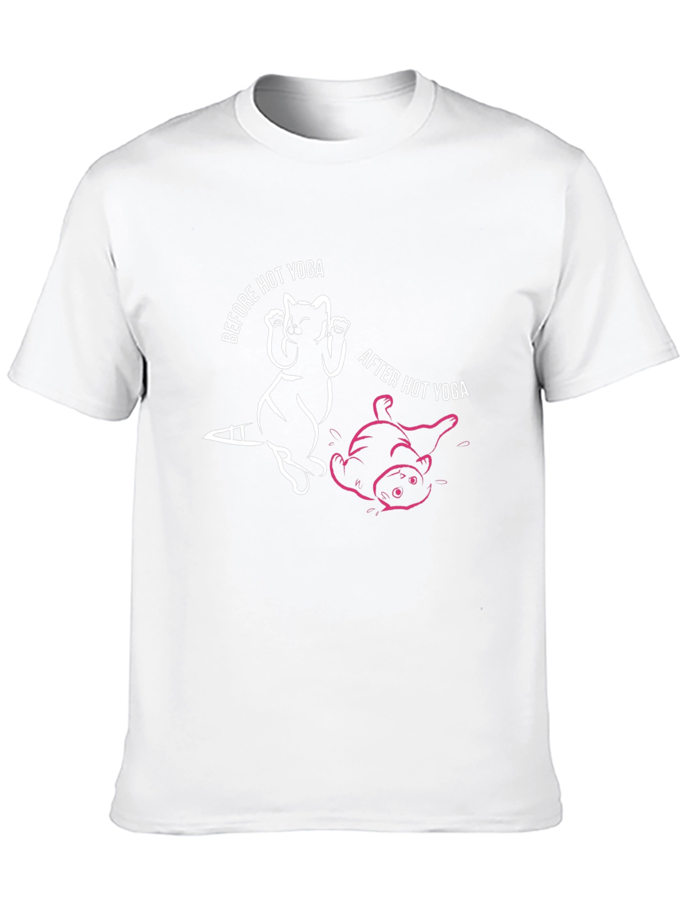 Hot Yoga Raccoon Graphic Tee - Black