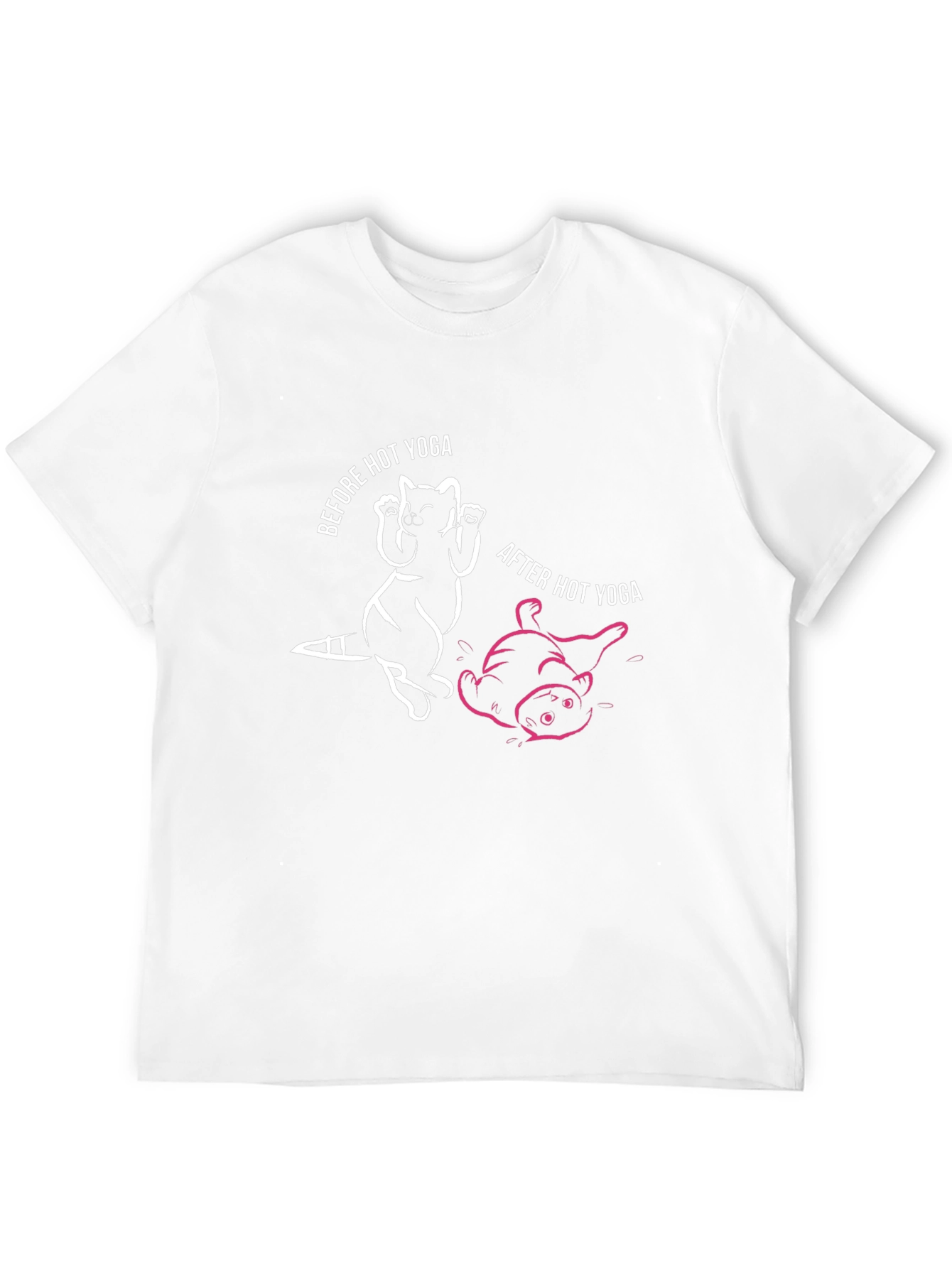 Hot Yoga Raccoon Graphic Tee - Black