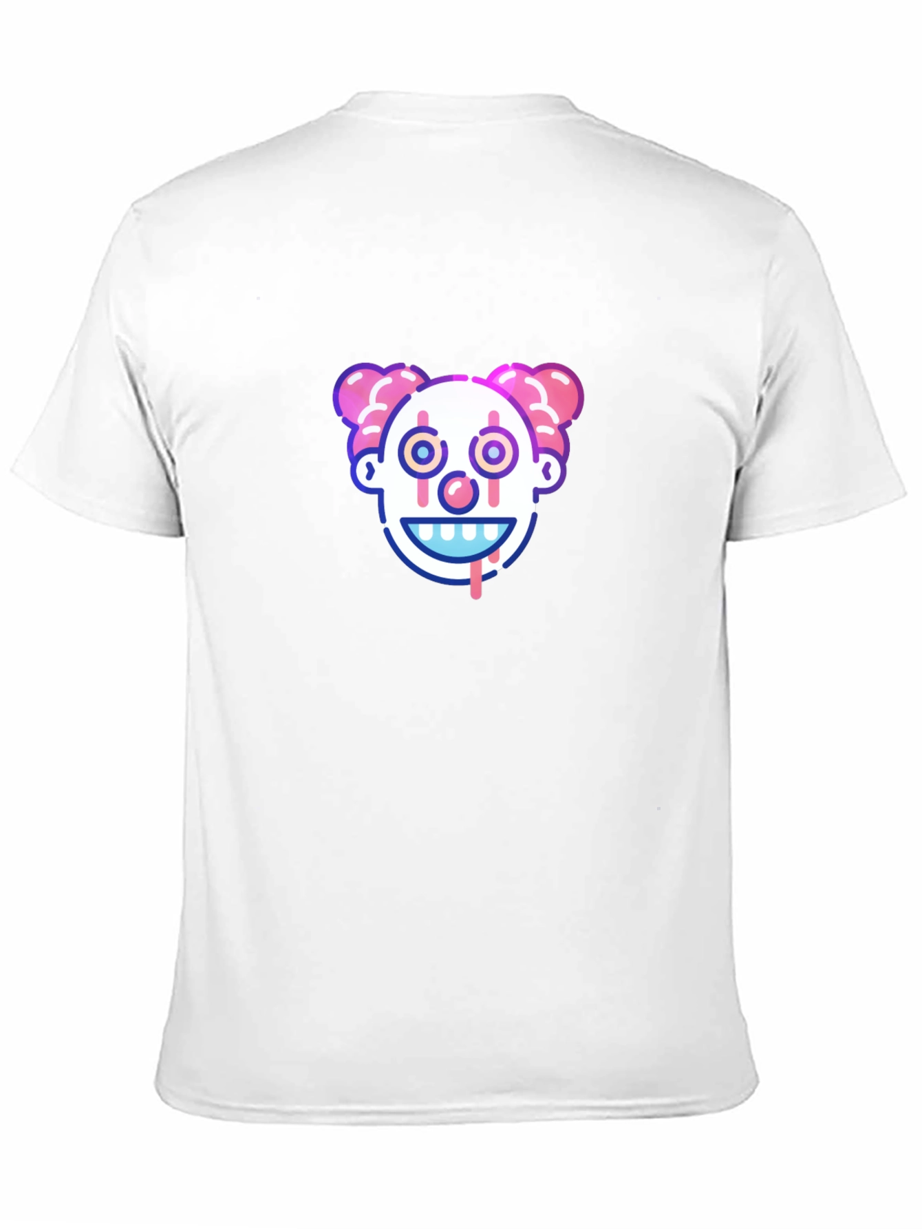 Clown Face Graphic Tee - Creepy Cool Design