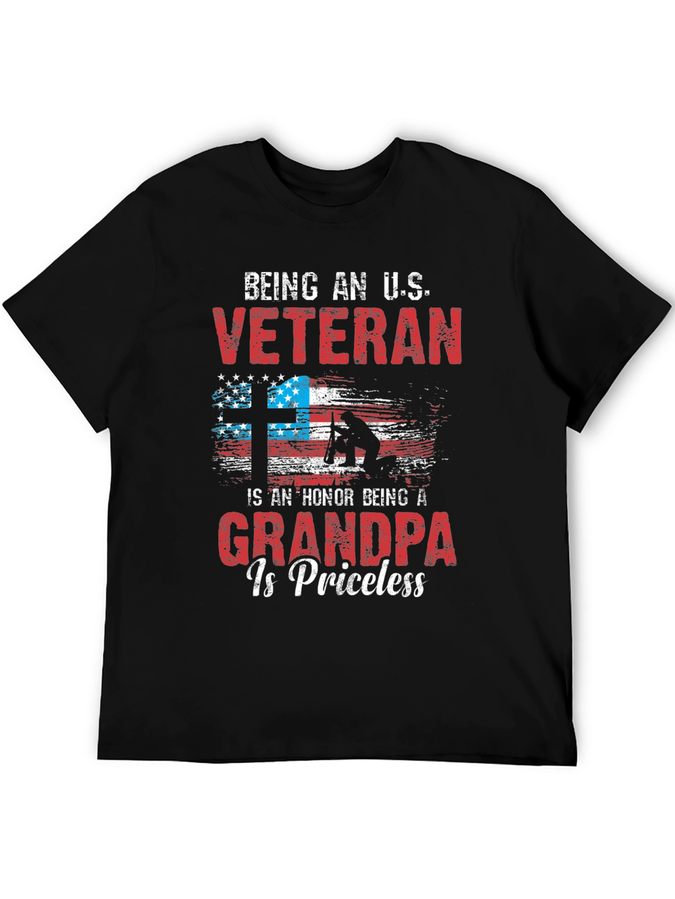 Veteran Grandpa Graphic T-Shirt