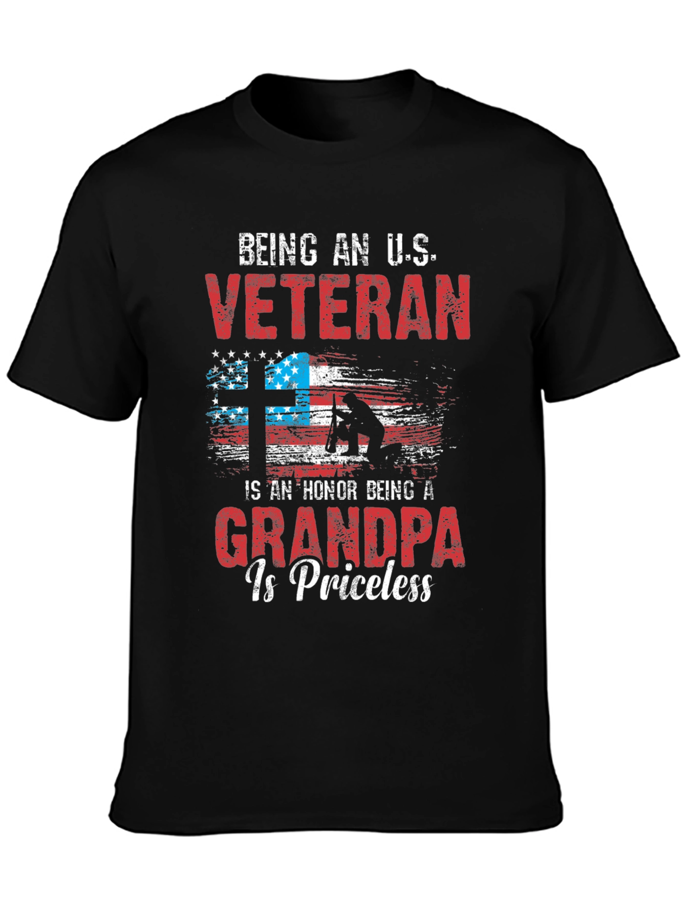 Veteran Grandpa Graphic T-Shirt