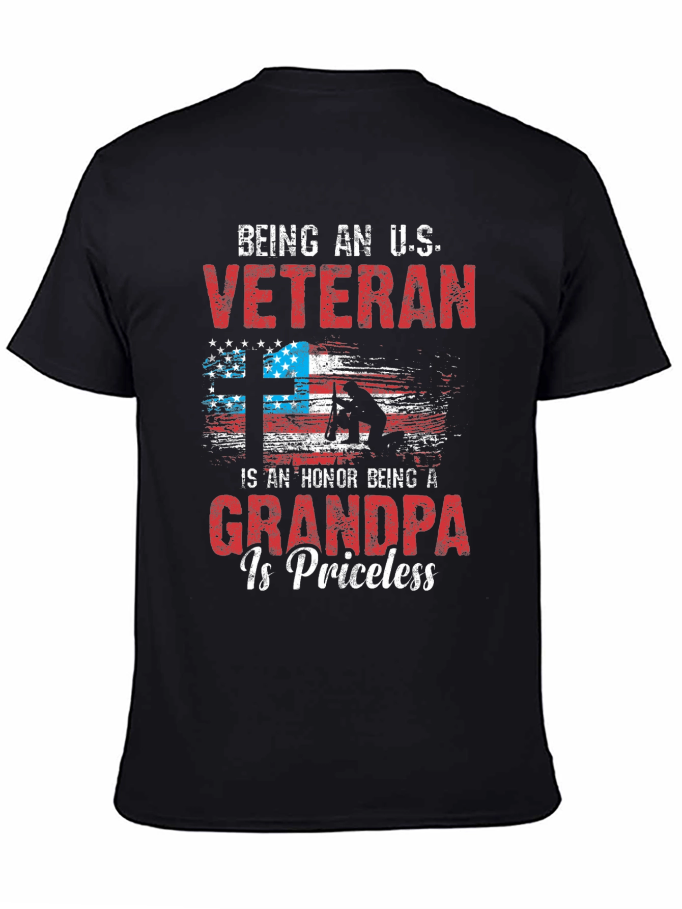 Veteran Grandpa Graphic T-Shirt