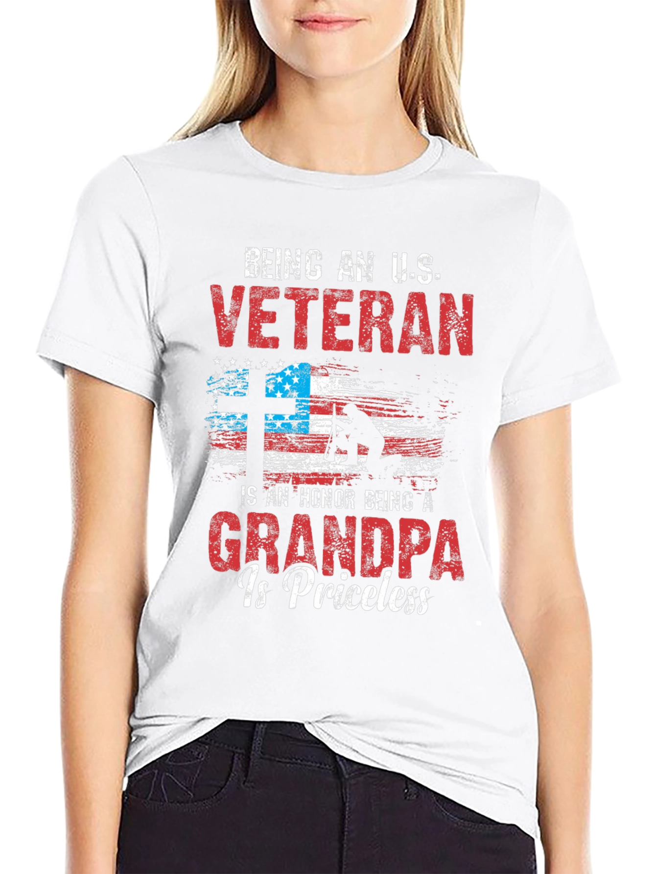 Veteran Grandpa Graphic T-Shirt