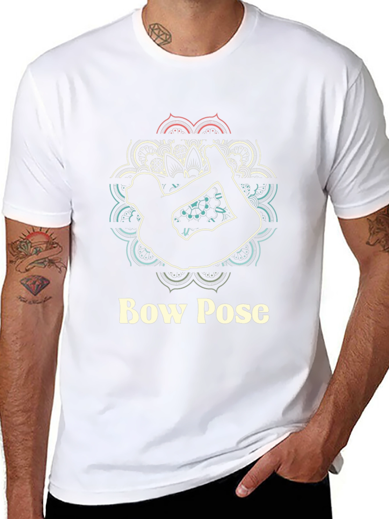 Yoga Bow Pose Graphic T-Shirt