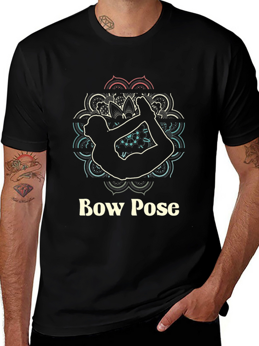 Yoga Bow Pose Graphic T-Shirt